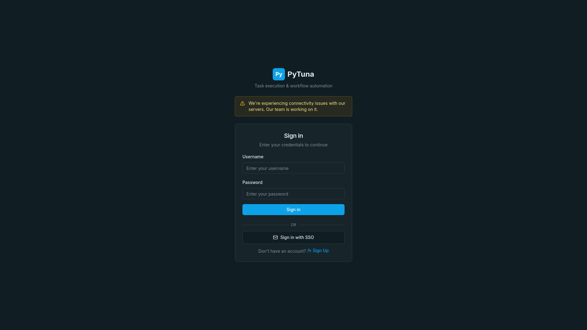 website screenshot of https://pytuna.pages.dev/