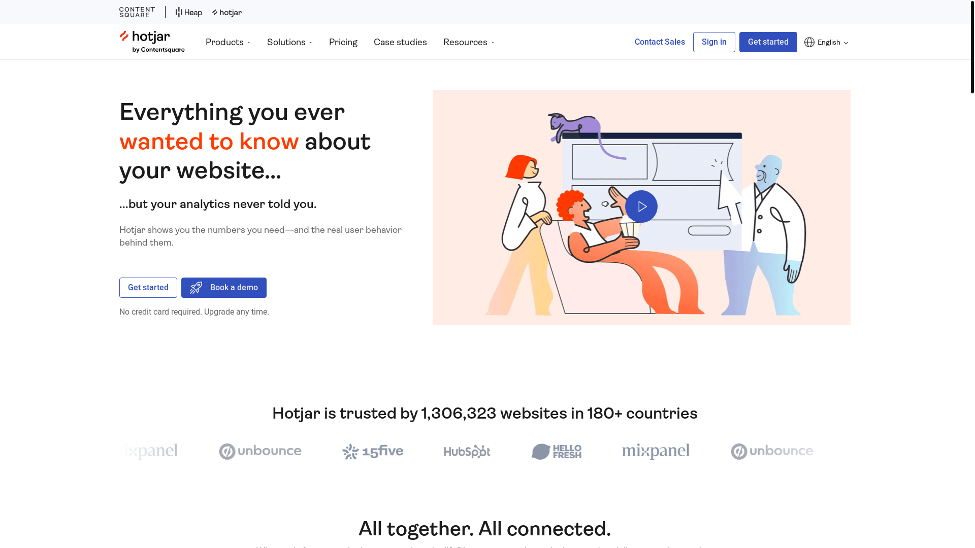 website screenshot of https://ws.hotjar.com/