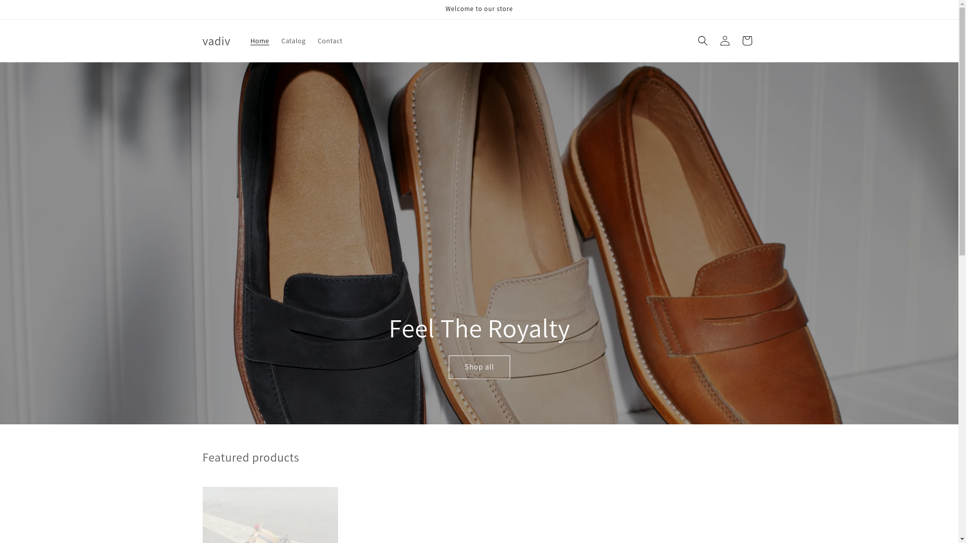 website screenshot of https://vadivfootwear.com/