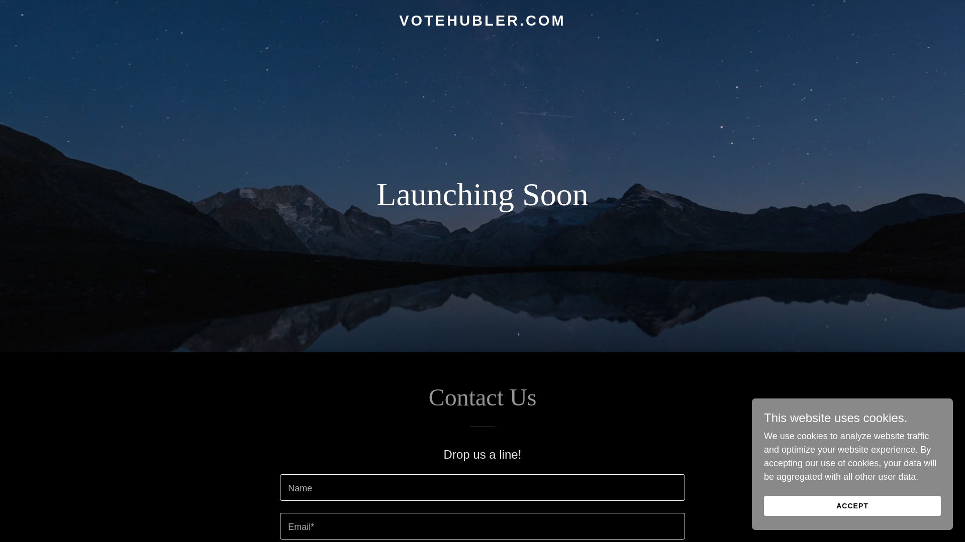 website screenshot of https://votehubler.com/