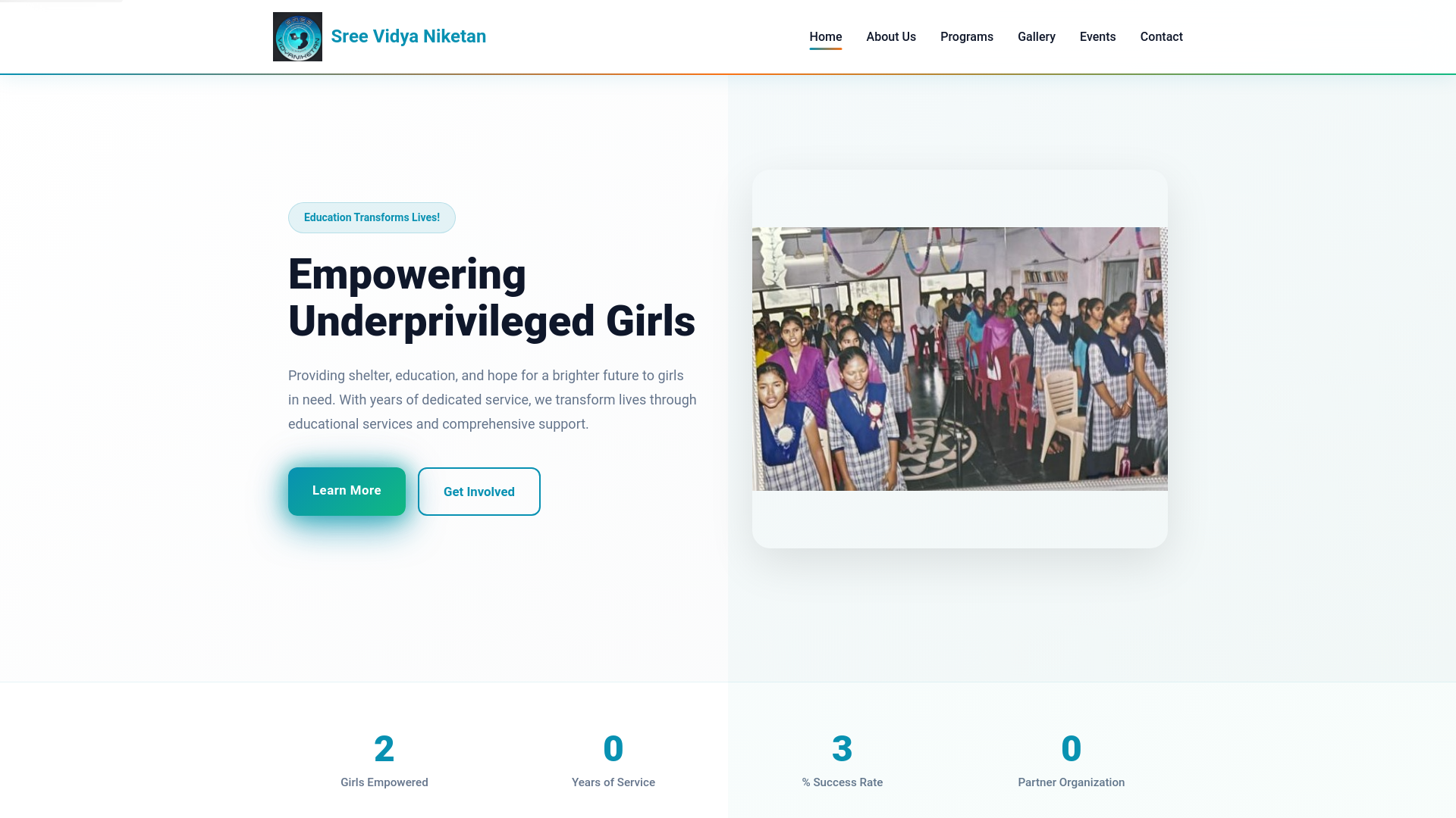 website screenshot of https://sreevidyaniketan.pages.dev/