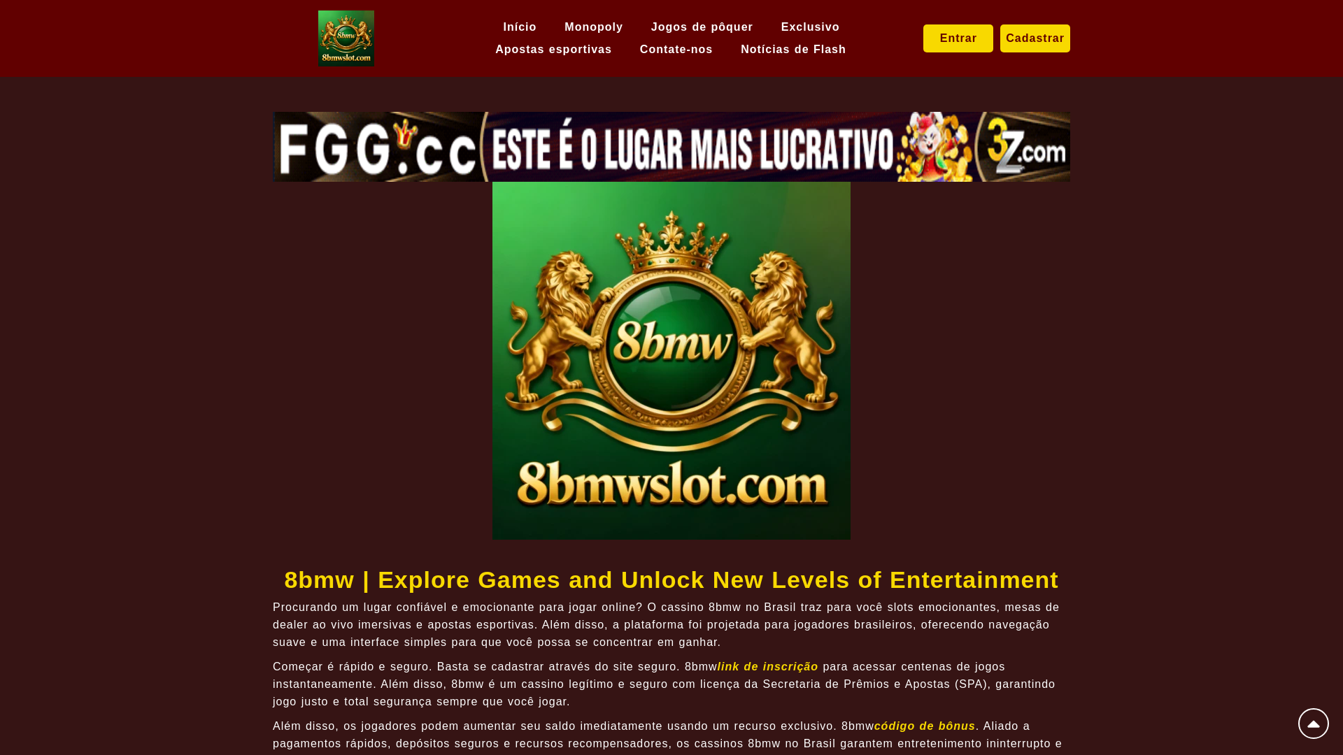 website screenshot of https://8bmwslot.com/