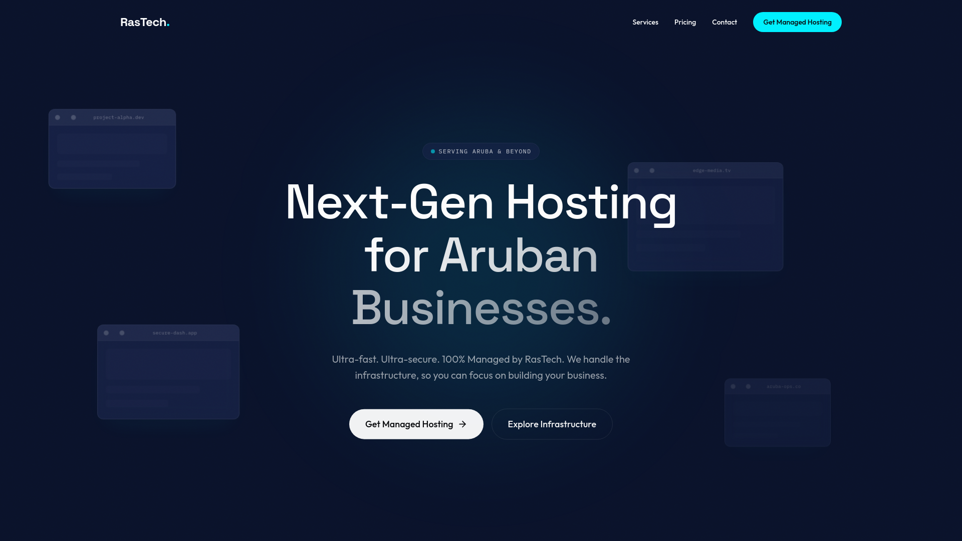 website screenshot of https://rastech.pages.dev/
