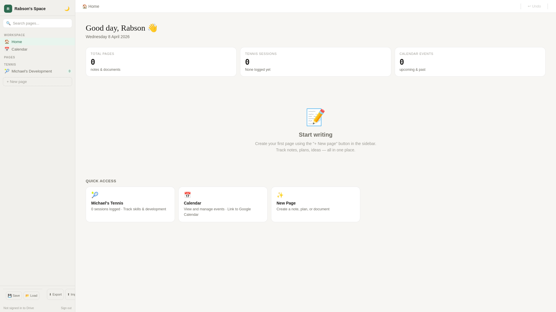 website screenshot of https://rabson-workspace.pages.dev/