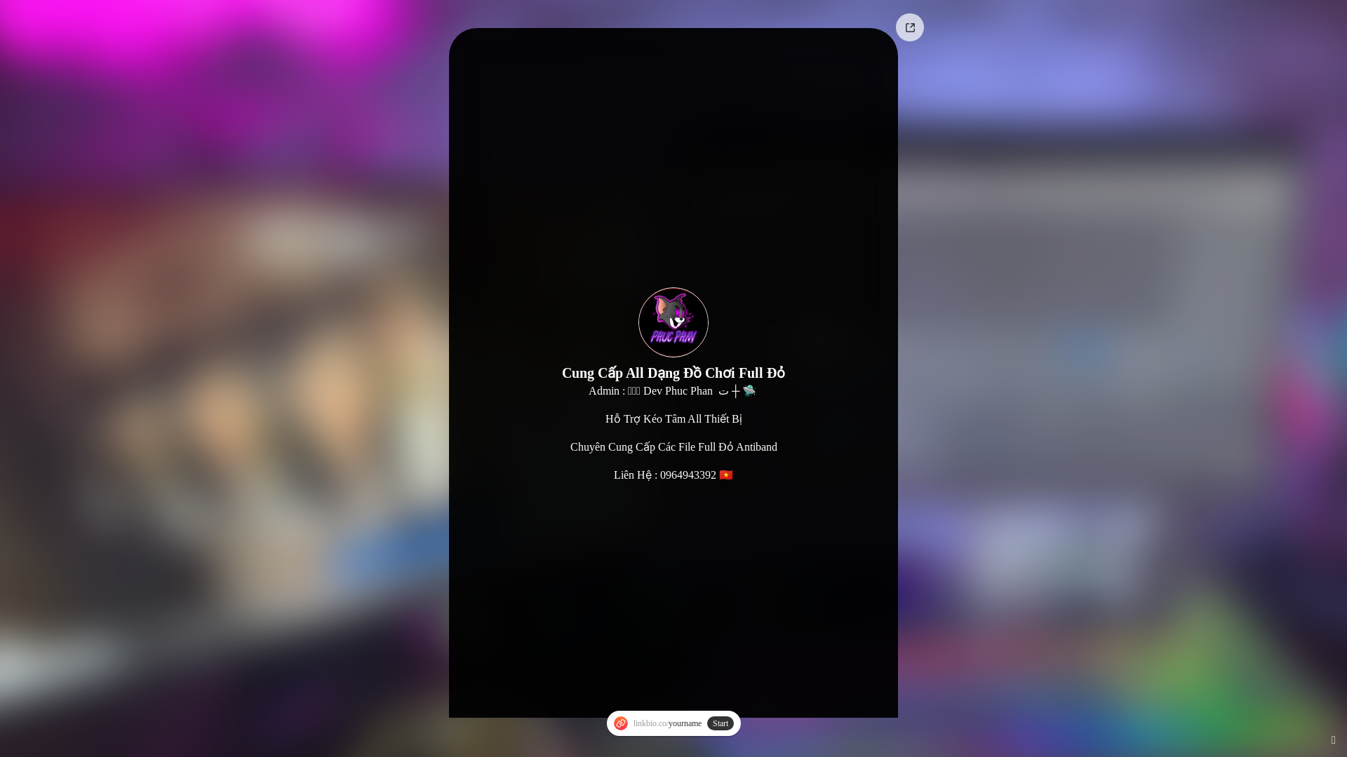 website screenshot of https://linkbio.co/AimlockPlus