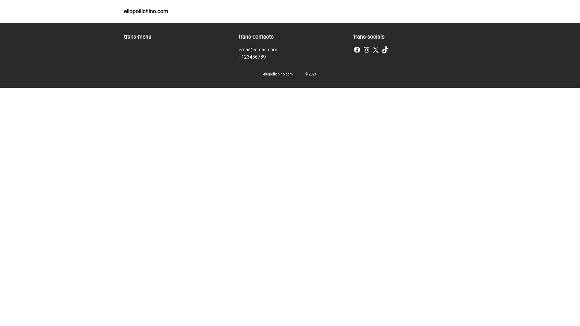 website screenshot of https://eliopollichino.com/
