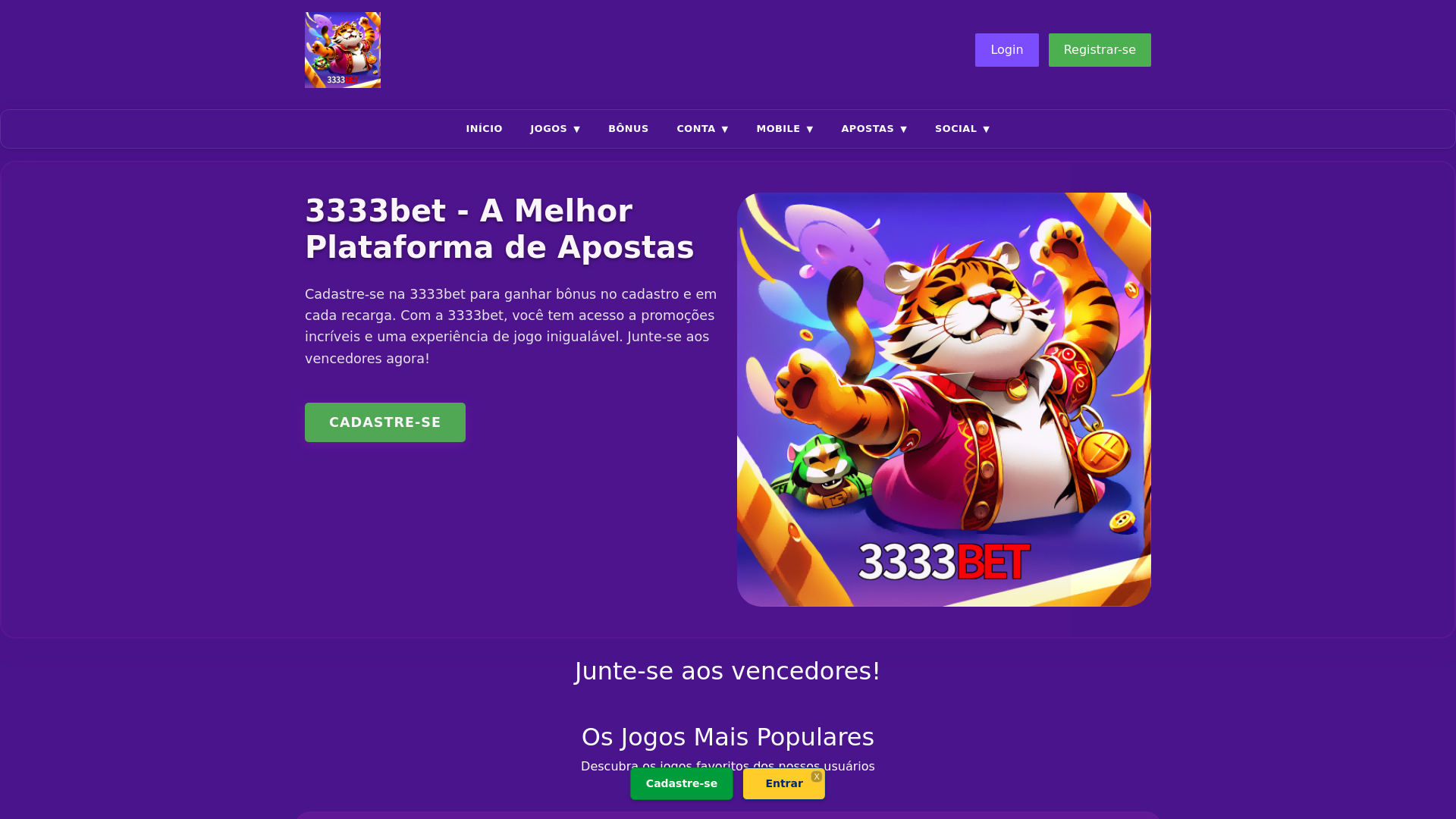 website screenshot of https://3333betjh.com