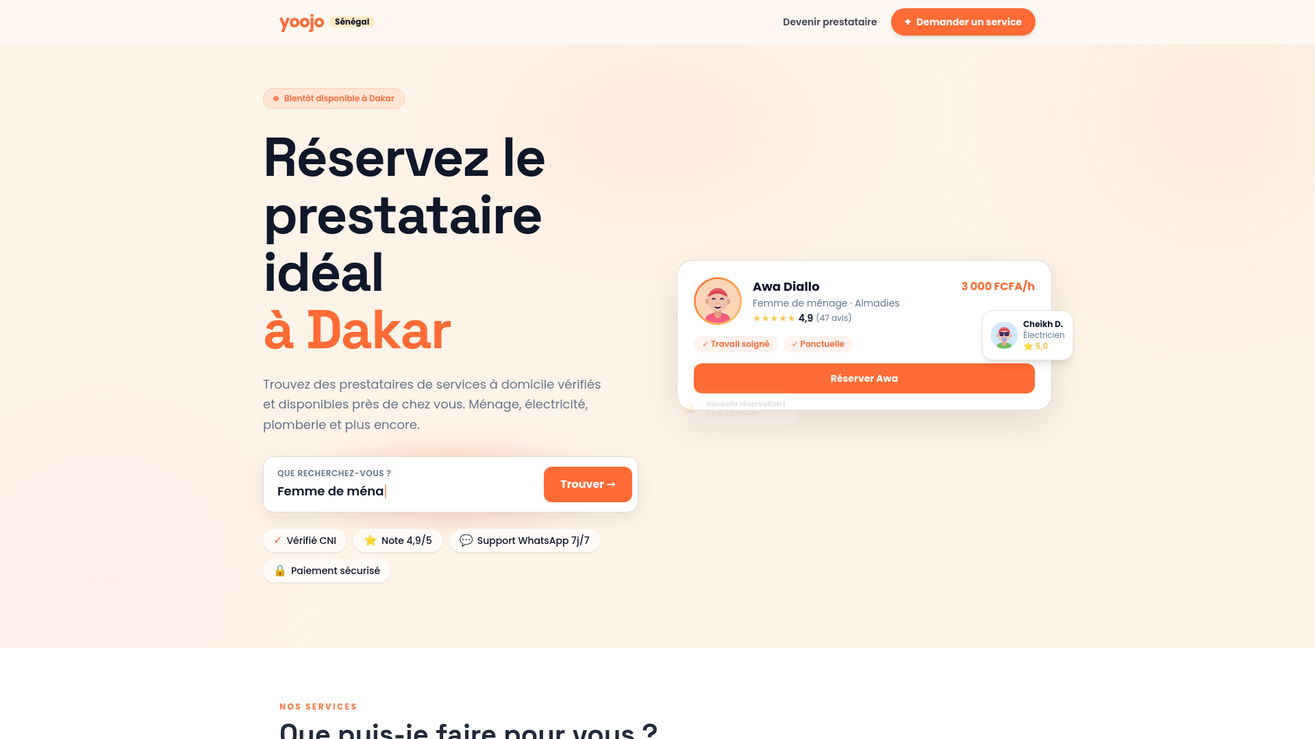 website screenshot of https://yoojo-senegal-demo.pages.dev/