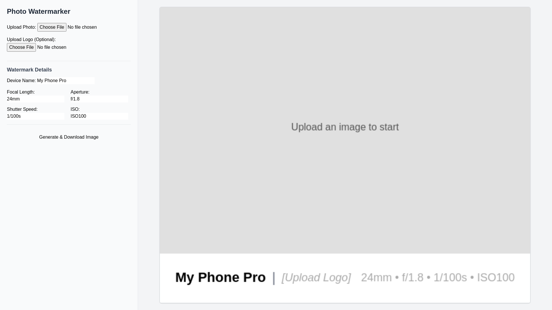 website screenshot of https://photowatermark.pages.dev/