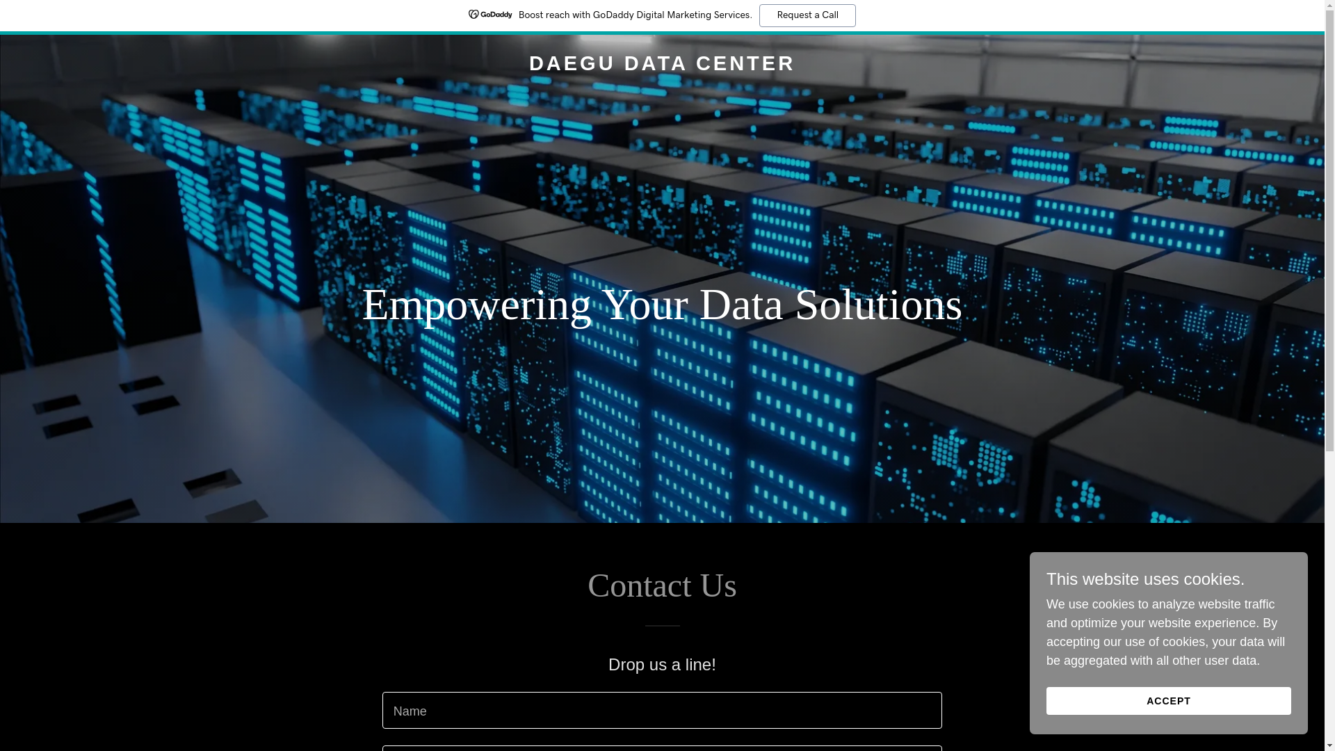 website screenshot of https://daegudatacenter.com/