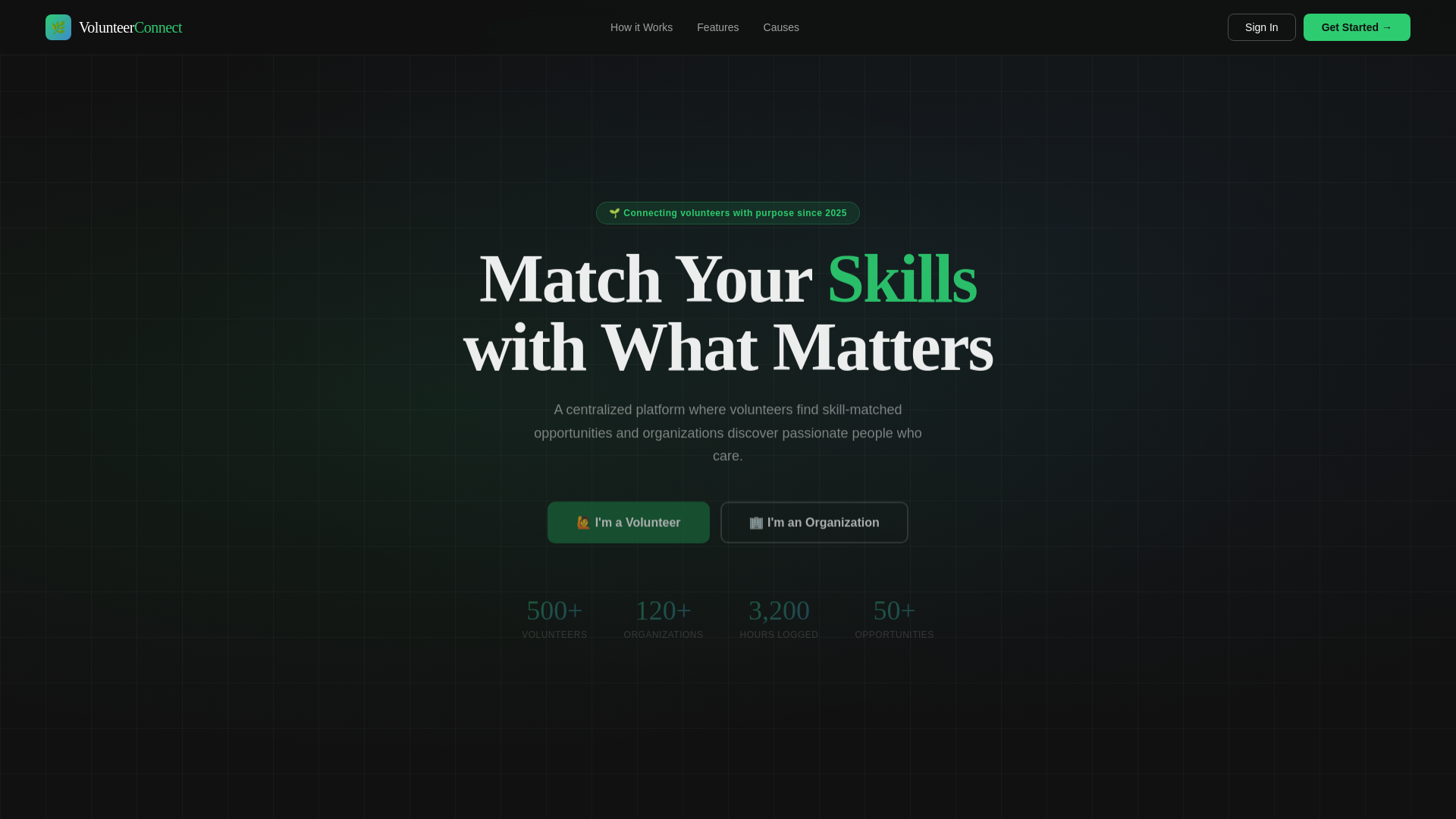 website screenshot of https://volunteer-system.pages.dev/