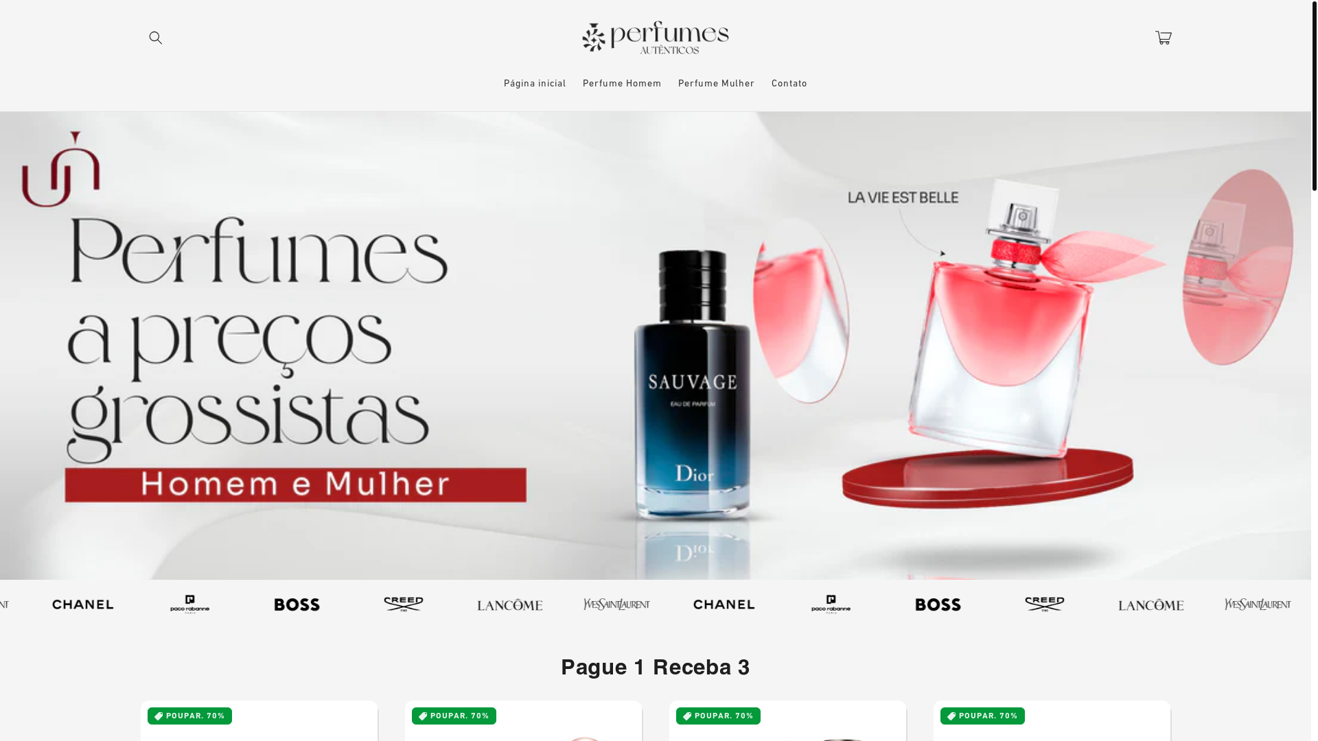 website screenshot of https://auttenticaperfumes.live/