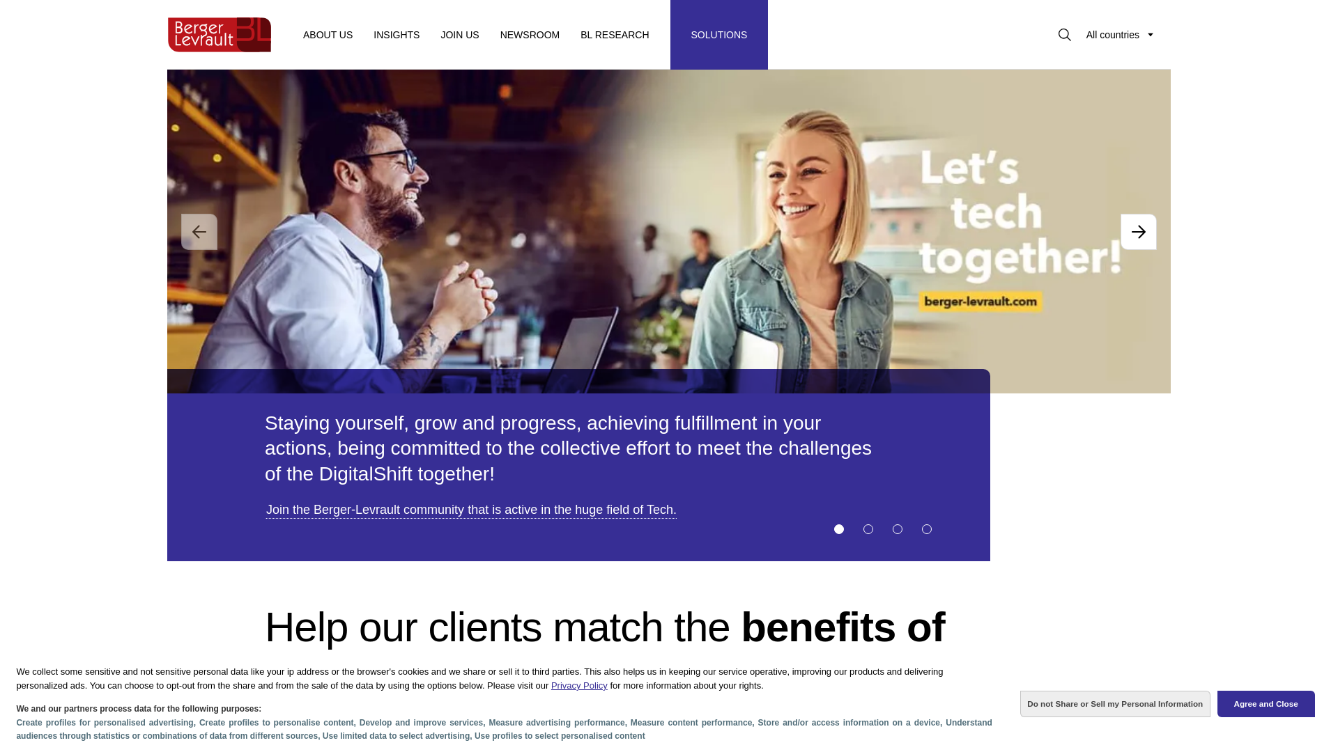 website screenshot of https://www.berger-levrault.com/