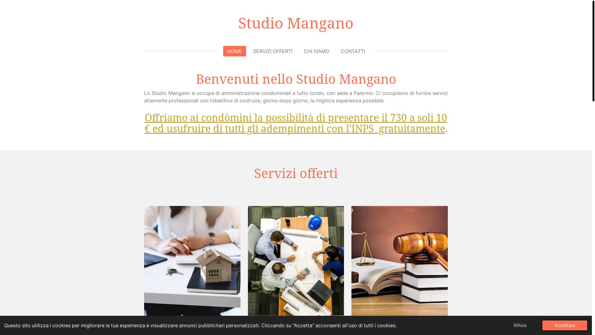 website screenshot of https://studiomanganonunziovalerio.it/