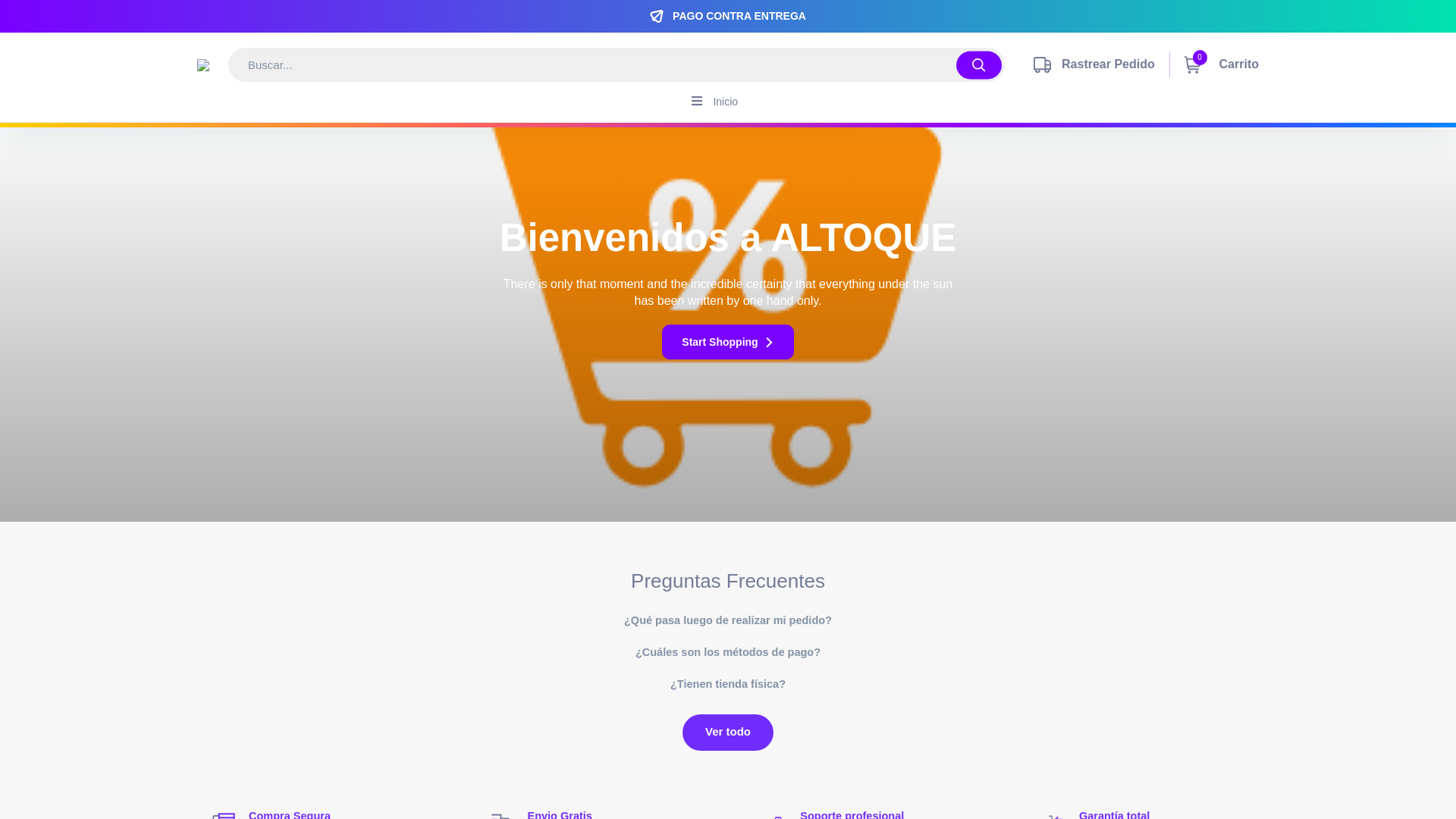 website screenshot of https://altoquees.online/