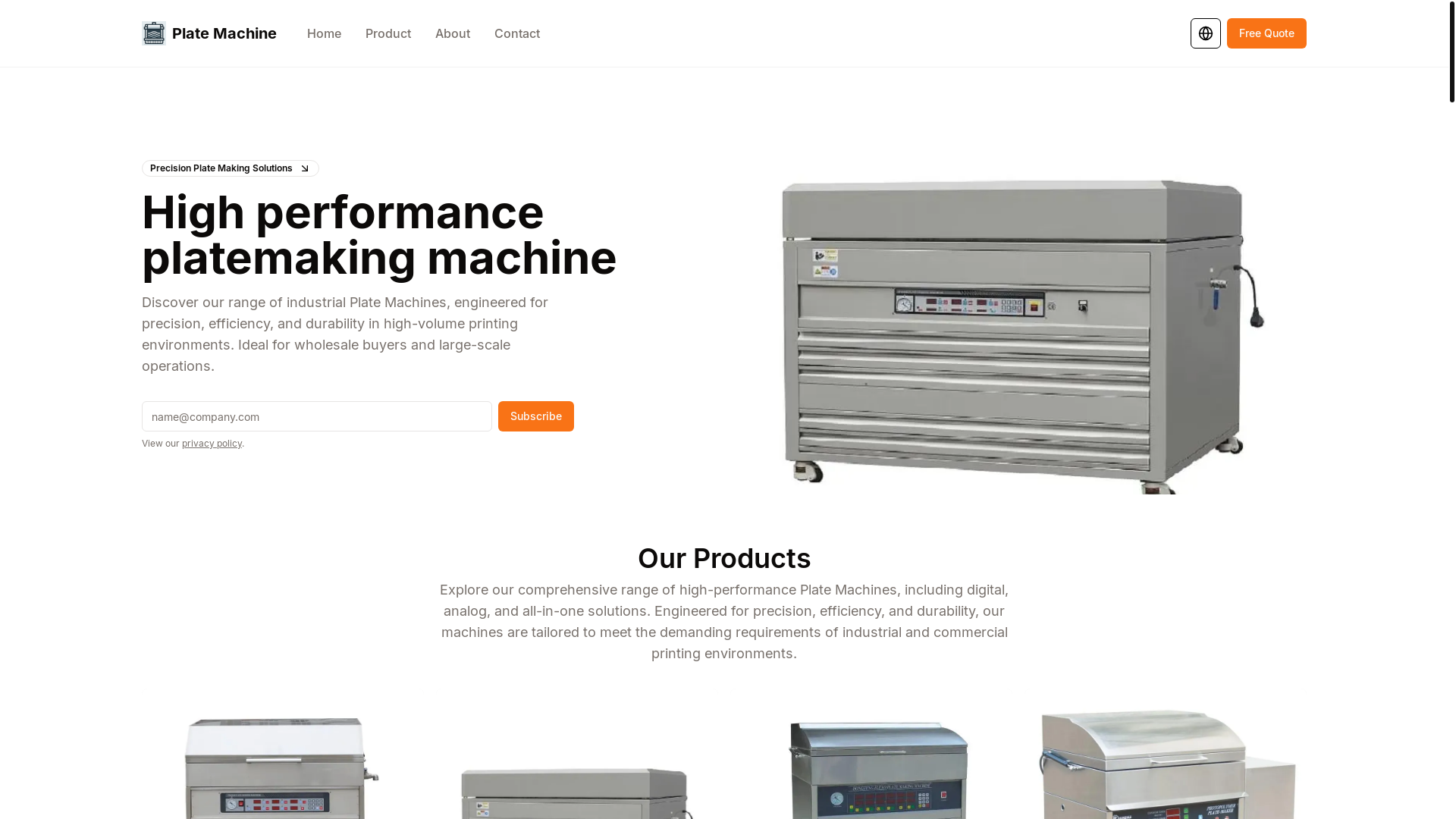website screenshot of https://plate-machine.pages.dev/