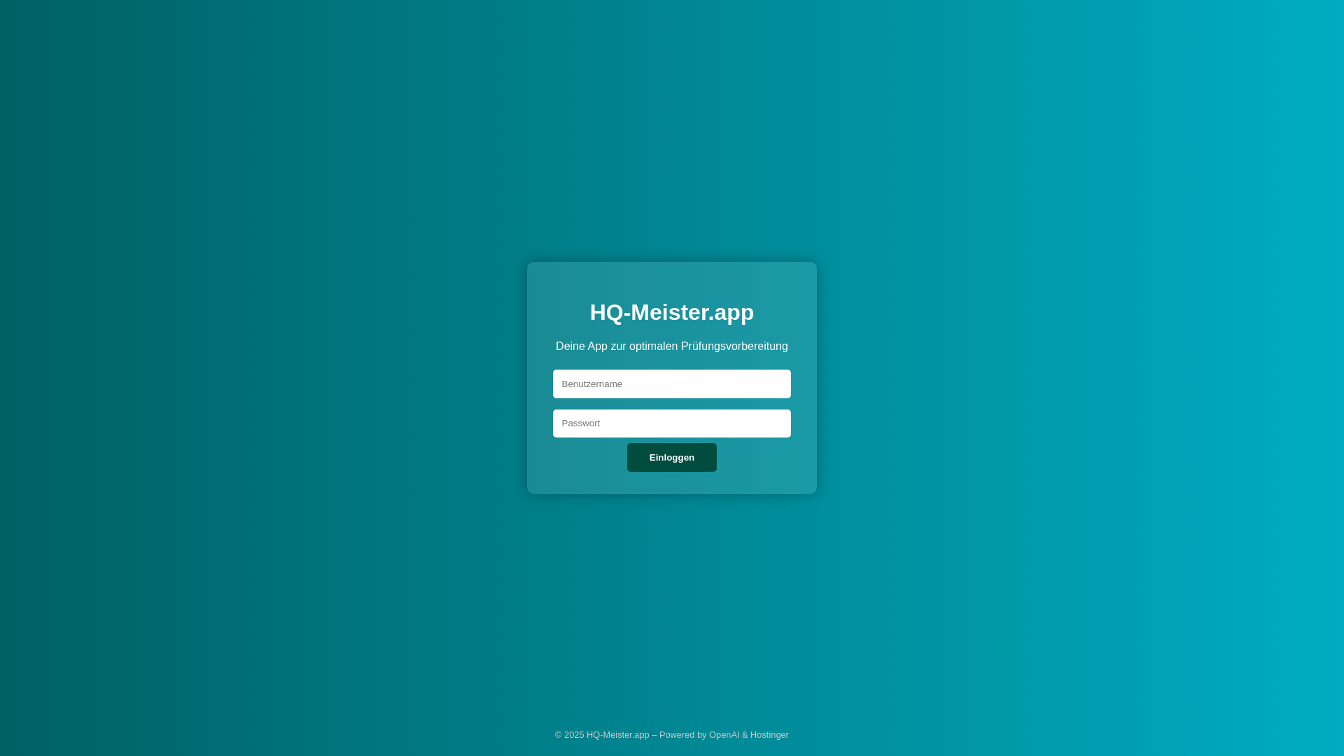 website screenshot of https://hq-meister.de/