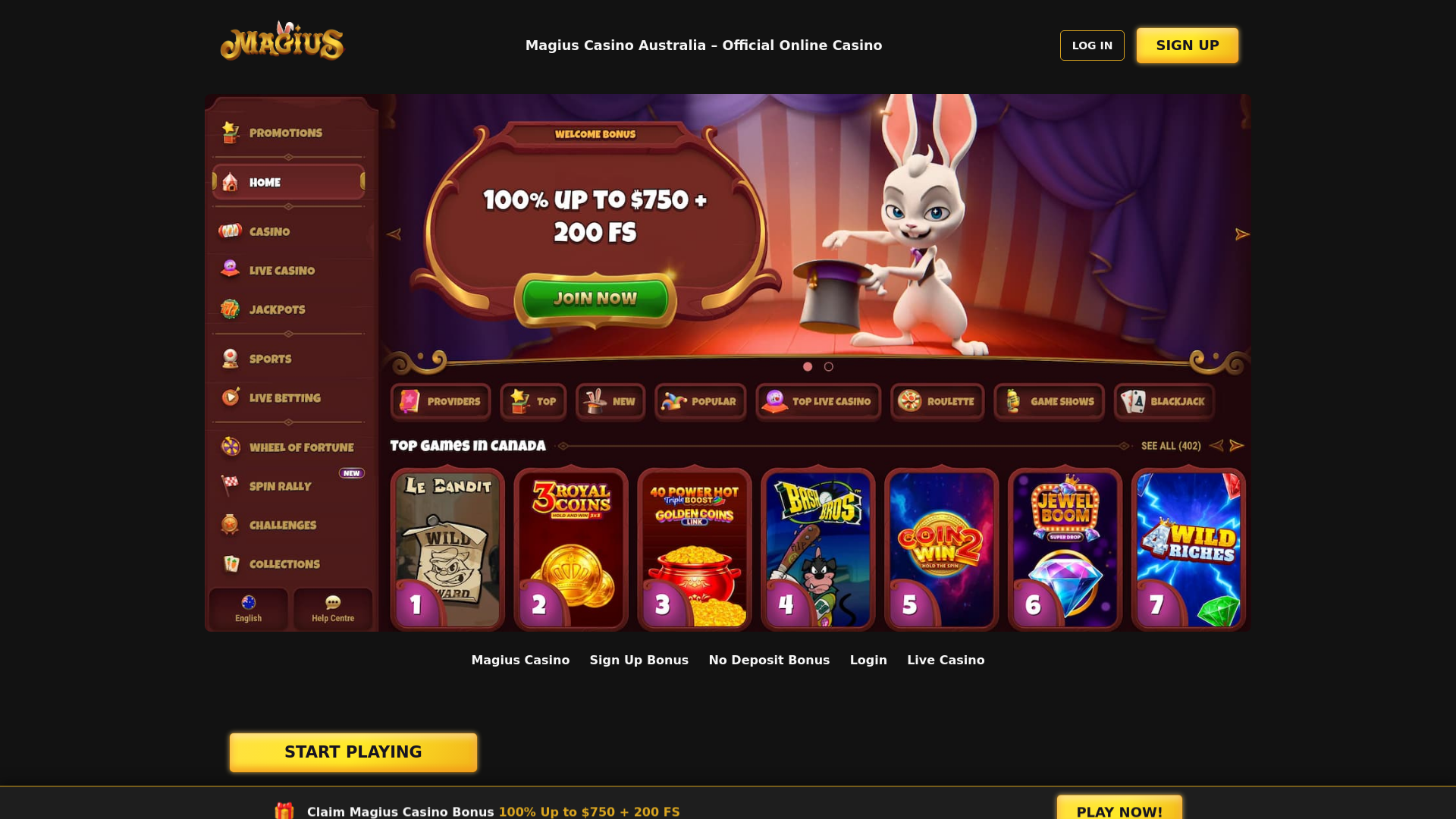 website screenshot of https://au-magiuscasino-com.pages.dev/