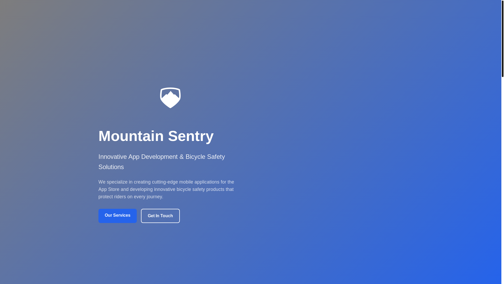 website screenshot of https://mountainsentry.pages.dev/