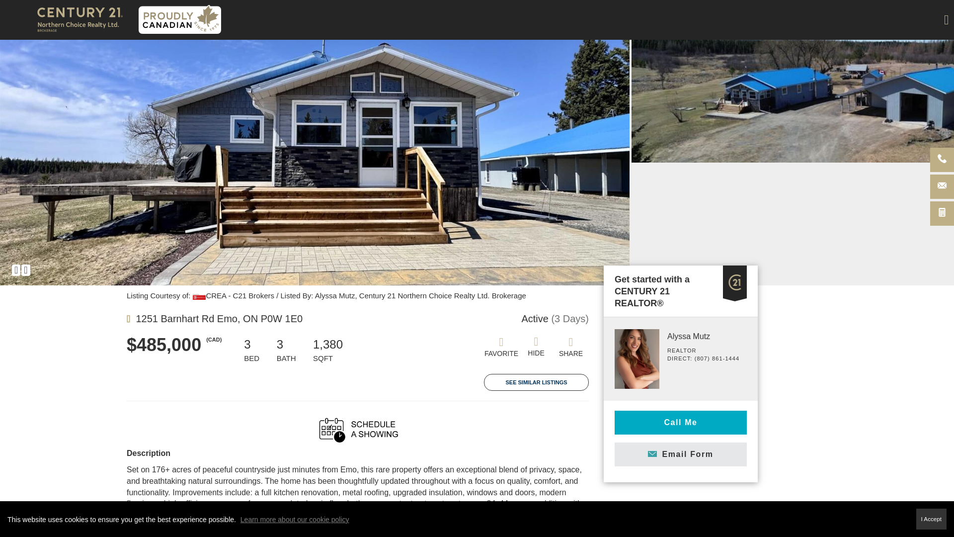 website screenshot of https://1251barnhartroad.com/