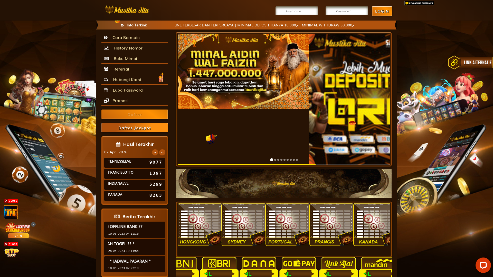 website screenshot of https://mustikafast.cyou