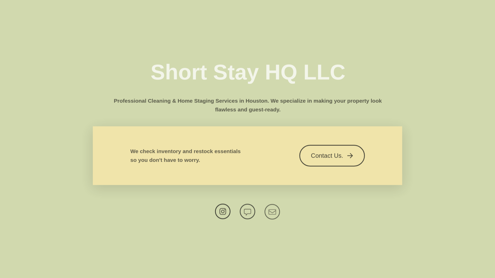 website screenshot of https://shortstayhq.net