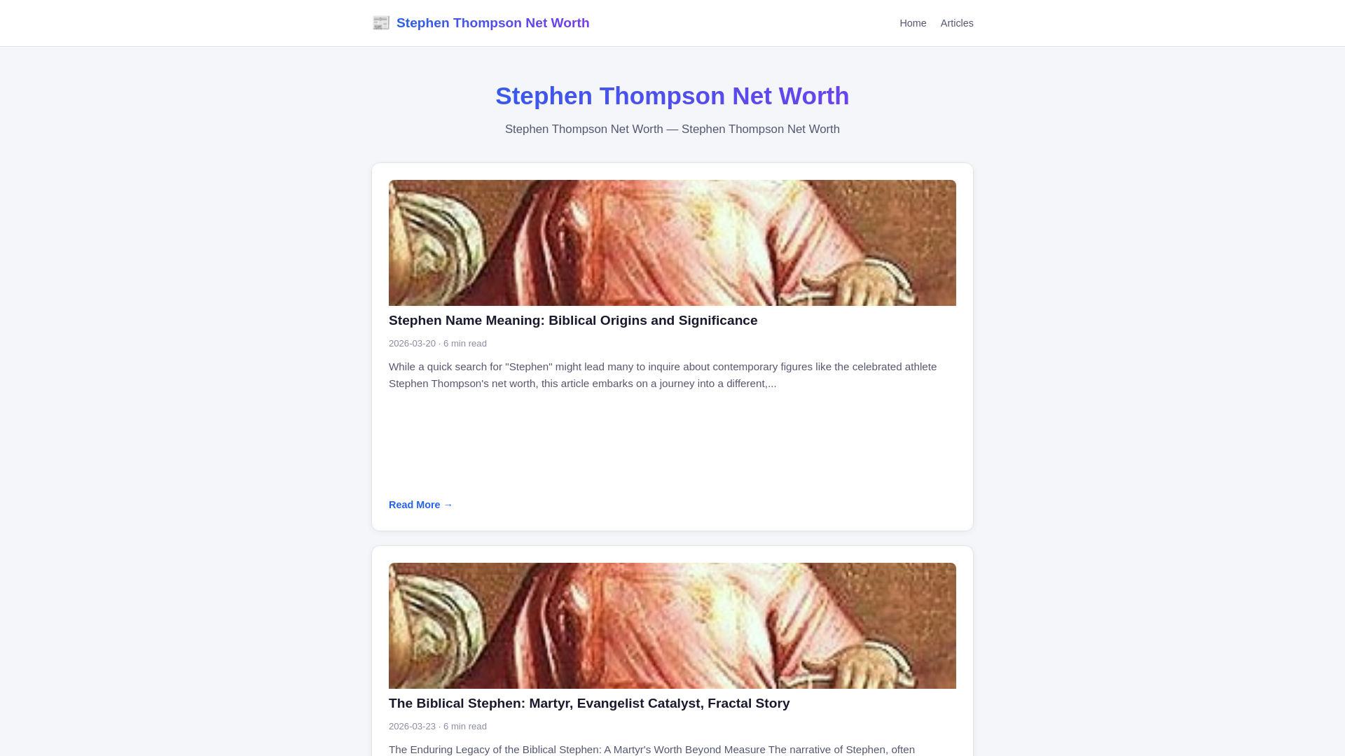 website screenshot of https://stephen-thompson-net-worth.pages.dev/