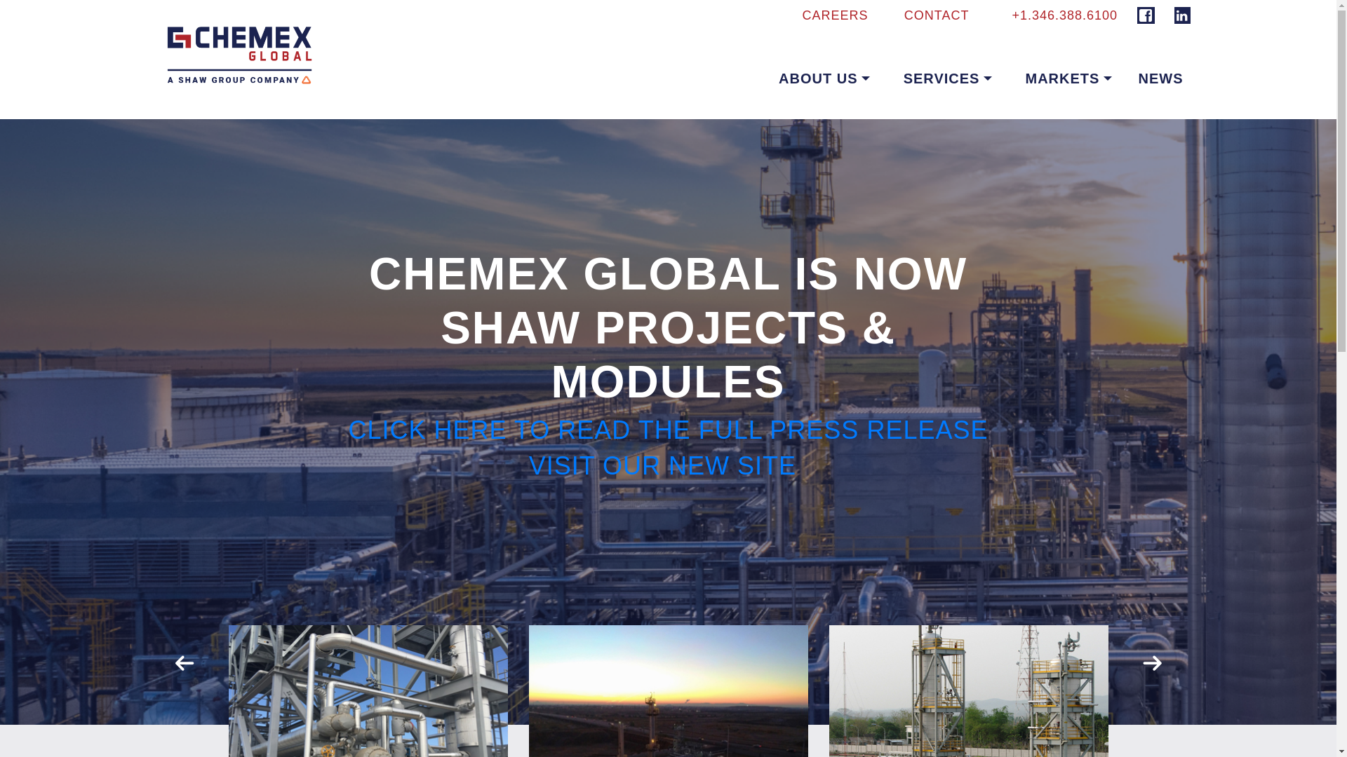 website screenshot of https://chemexglobal.com/