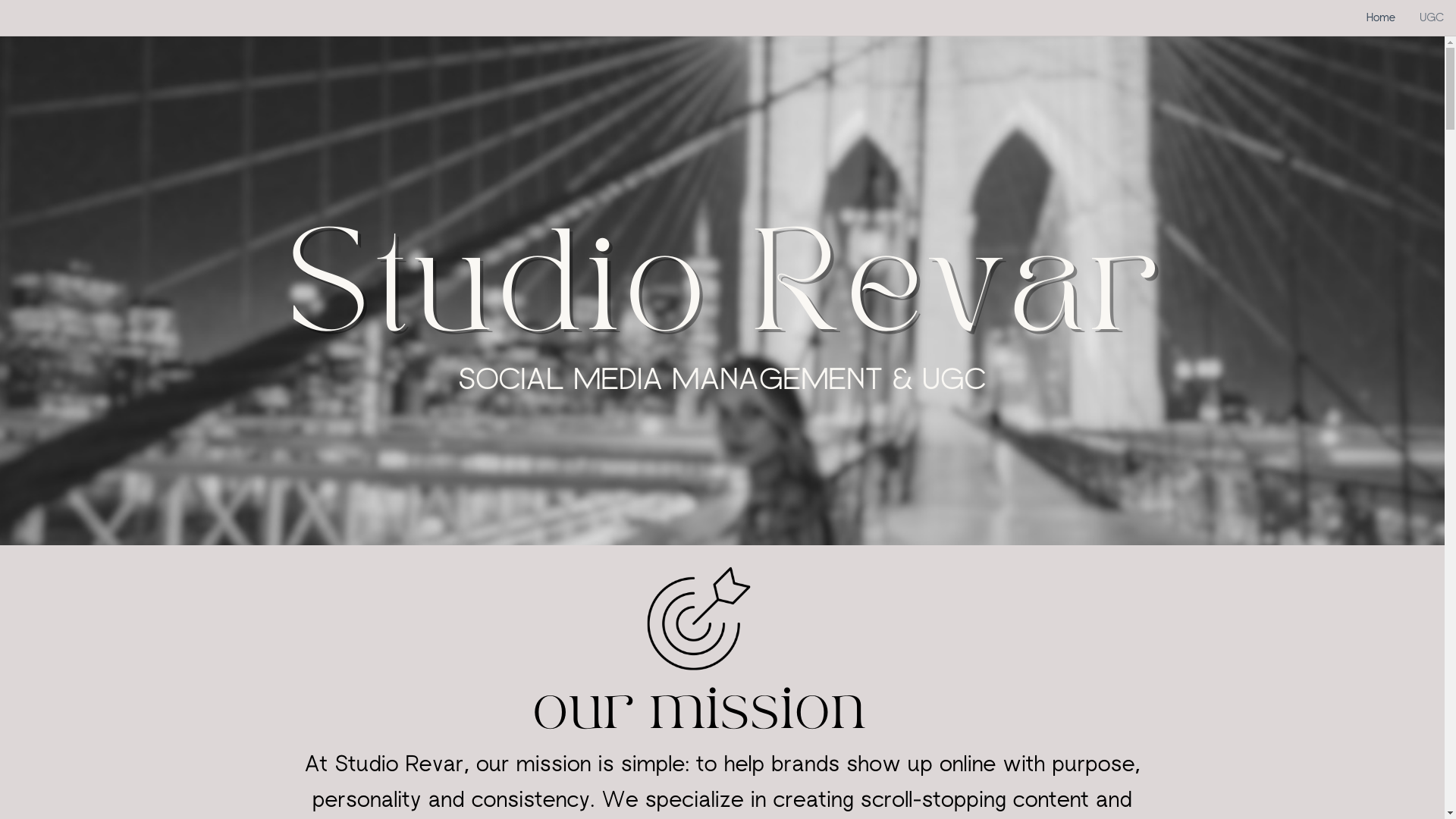 website screenshot of https://studiorevar.com/