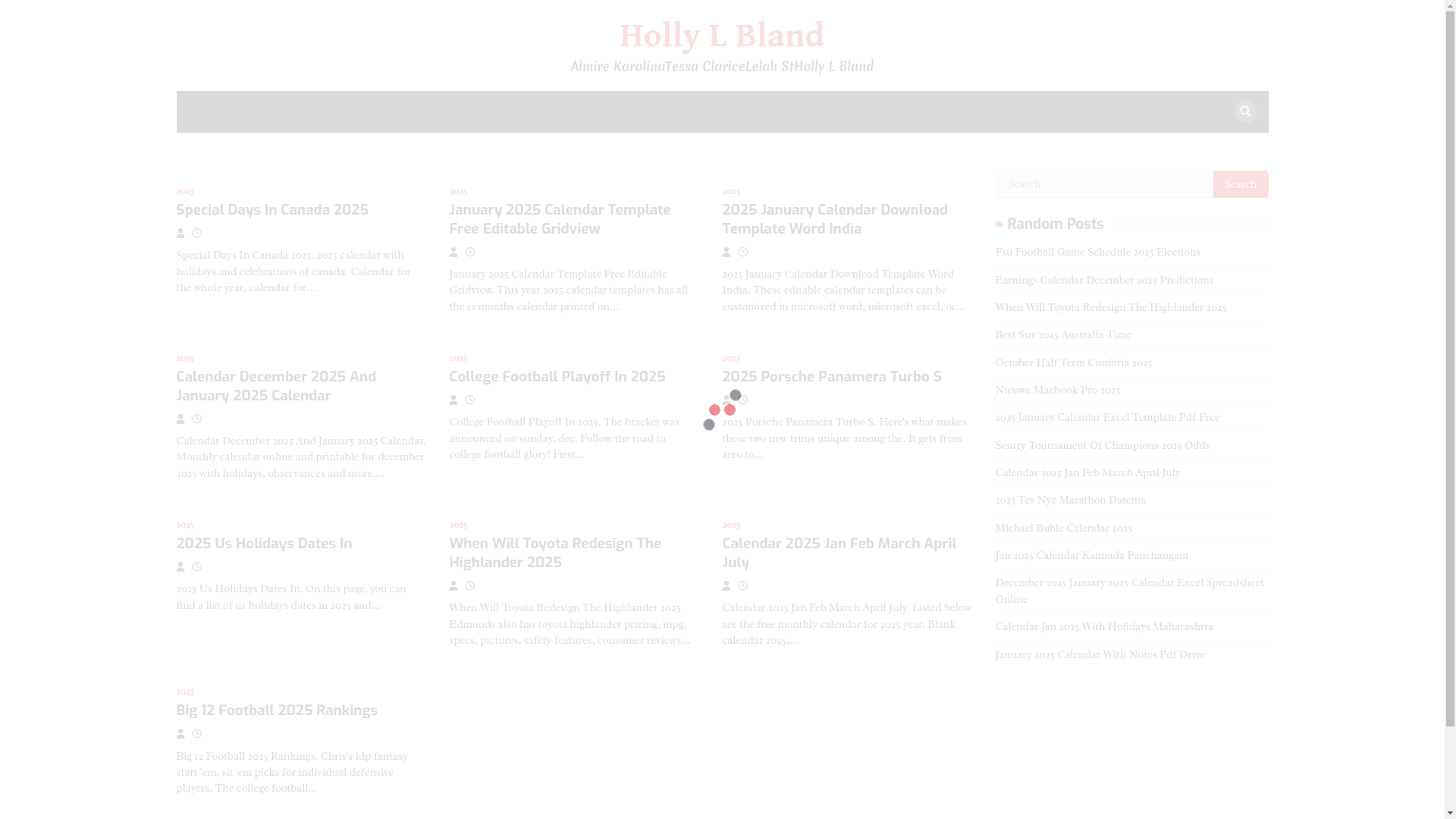 website screenshot of https://hollylblandd.pages.dev/