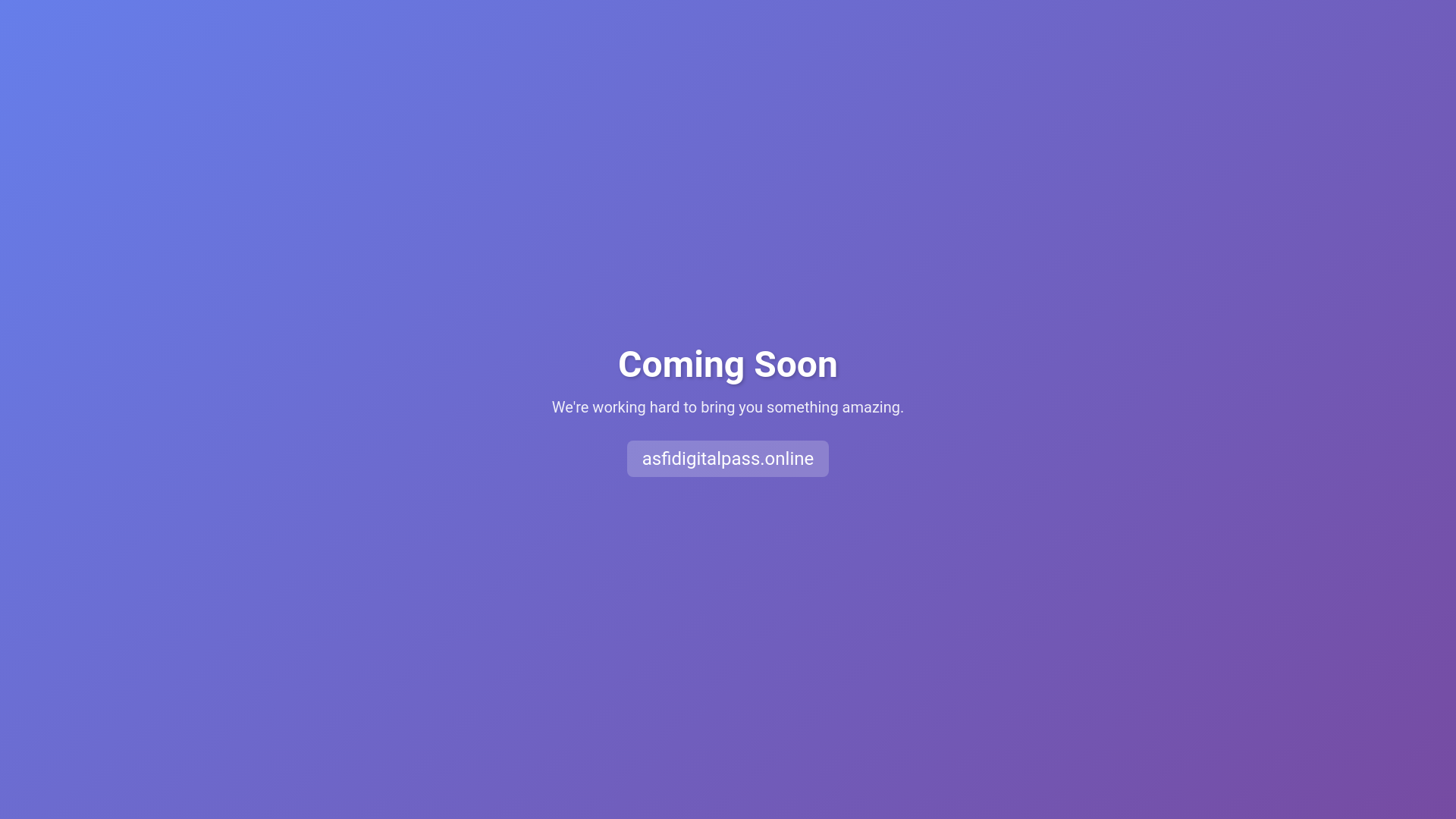 website screenshot of https://asfidigitalpass.online/