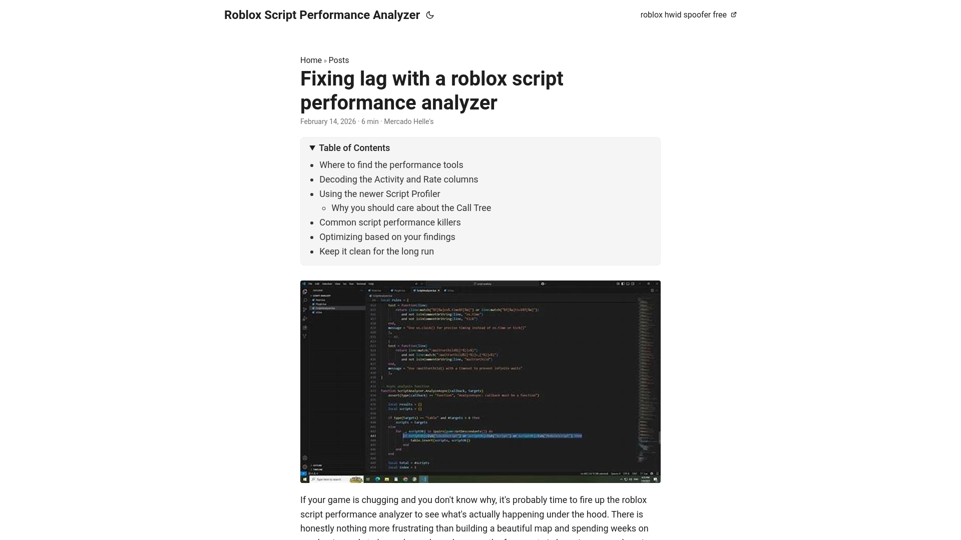 website screenshot of https://roblox-script-performance-analyzer.pages.dev/
