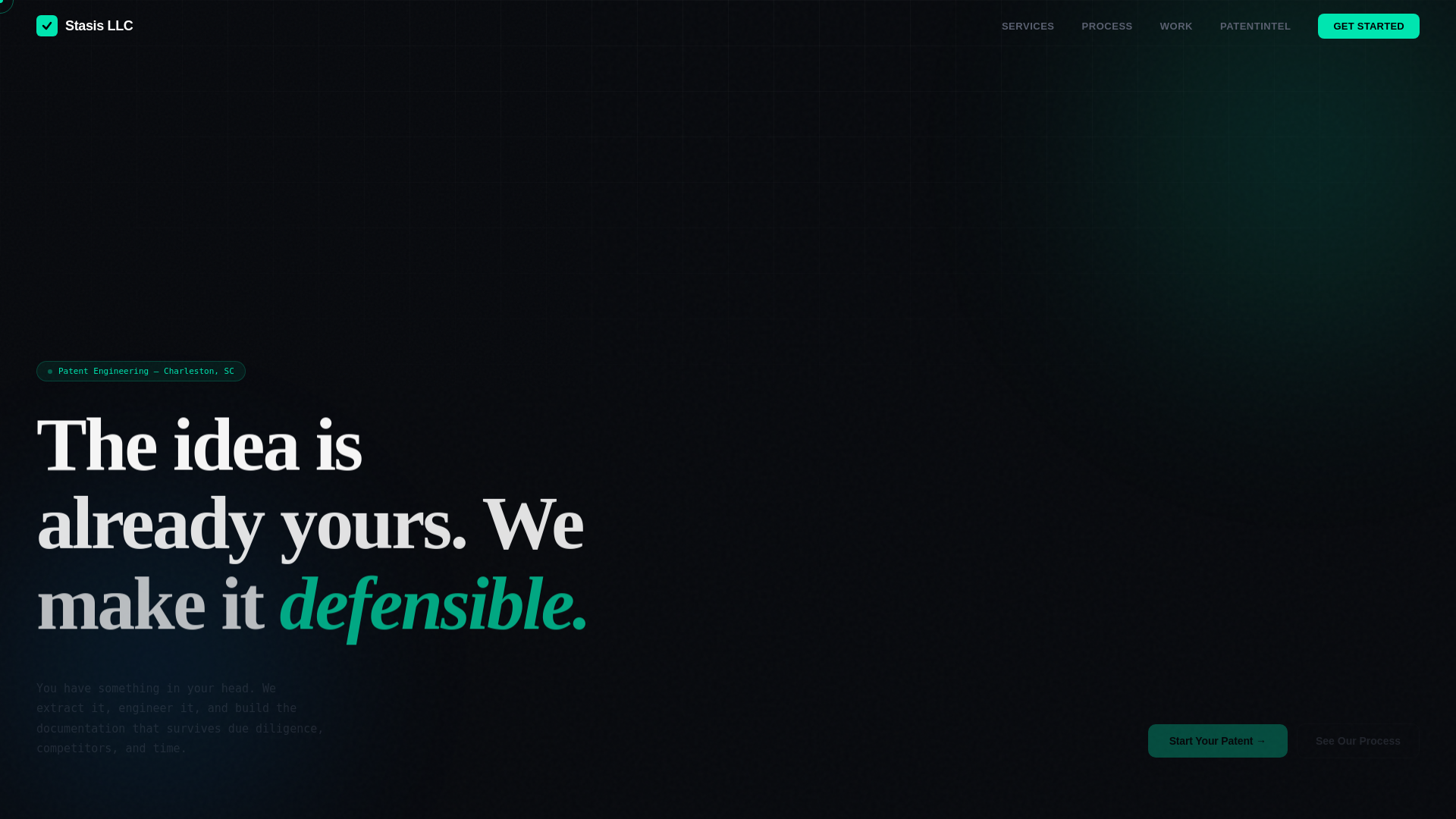 website screenshot of https://stasisllc.pages.dev/