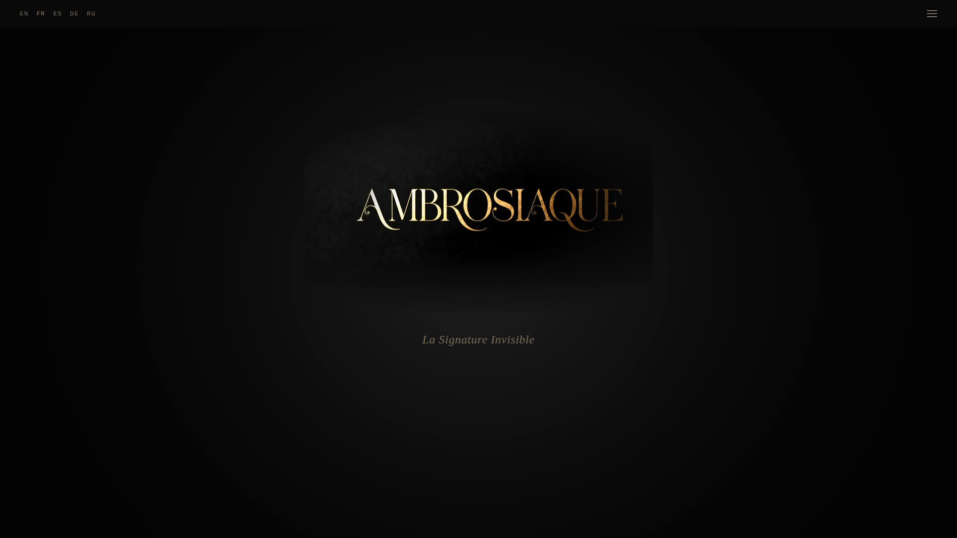 website screenshot of https://ambrosiaque.fr/