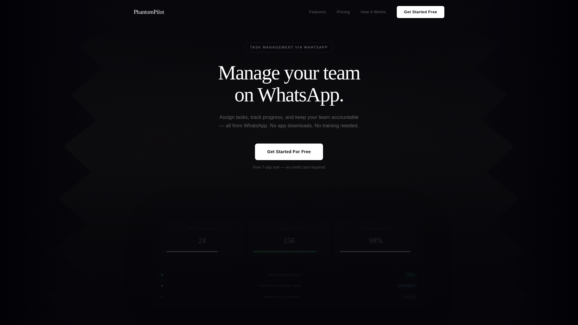 website screenshot of https://phantompilot.xyz/