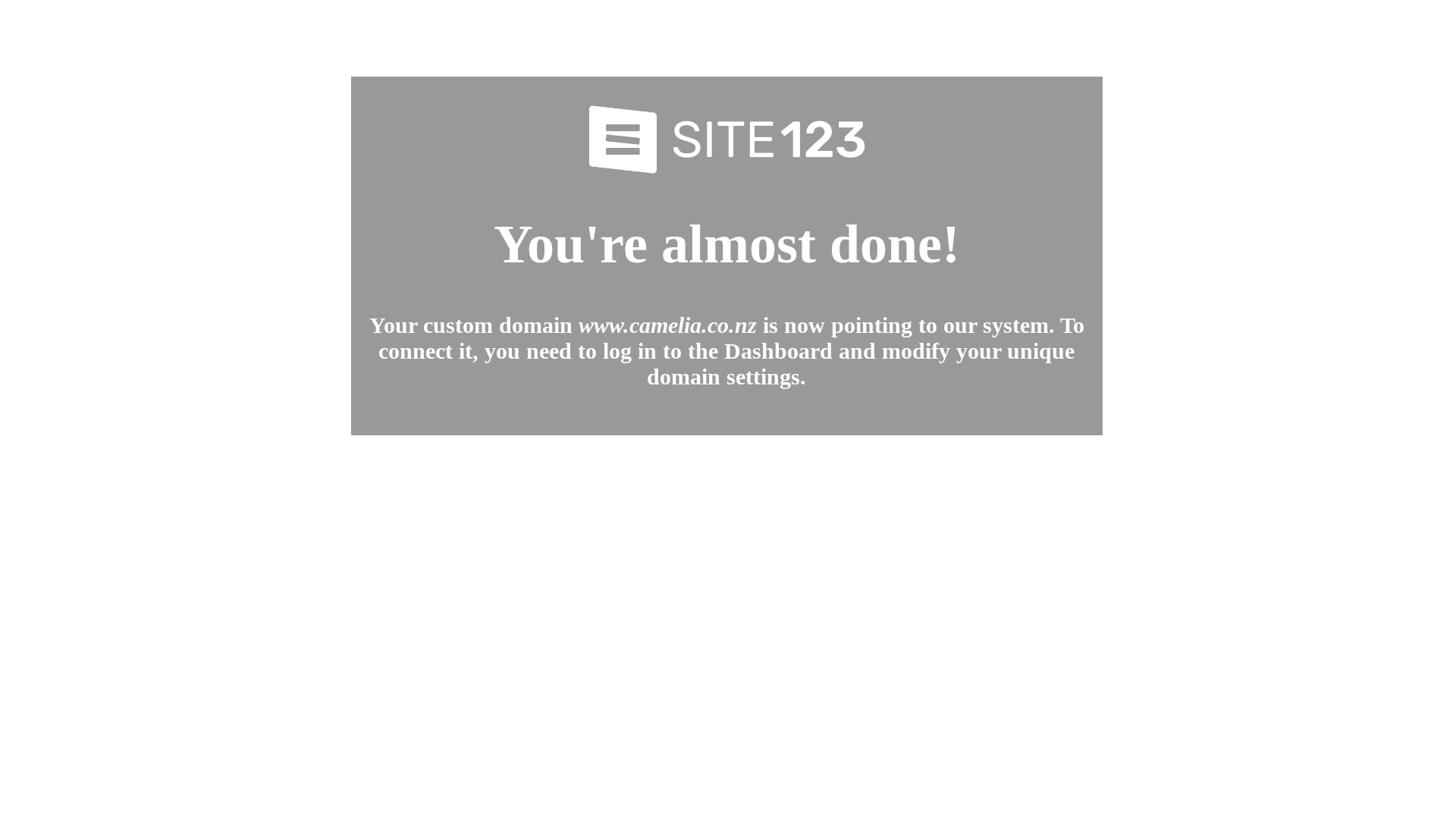 website screenshot of https://camelia.co.nz/