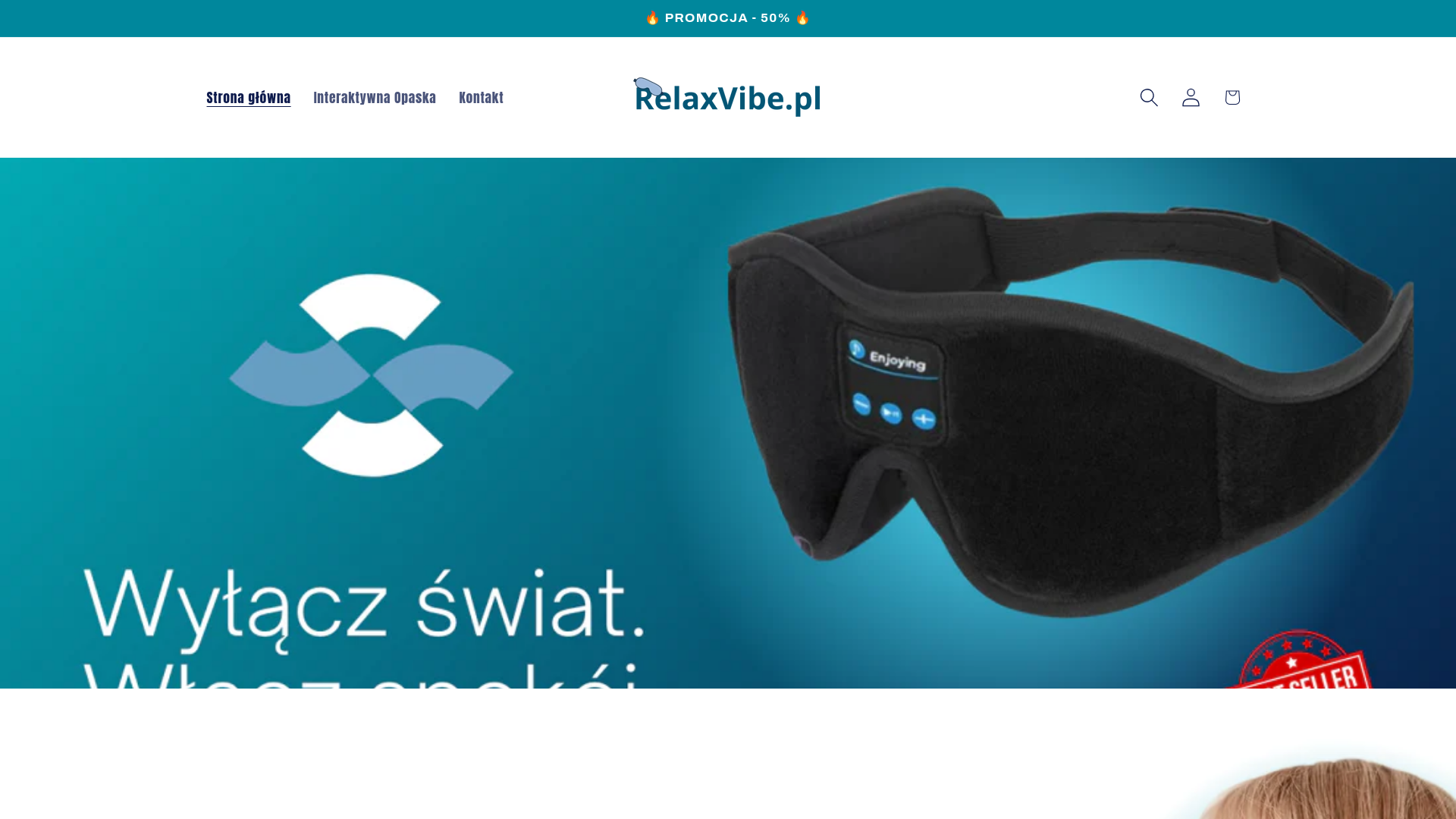 website screenshot of https://relaxvibe.pl/