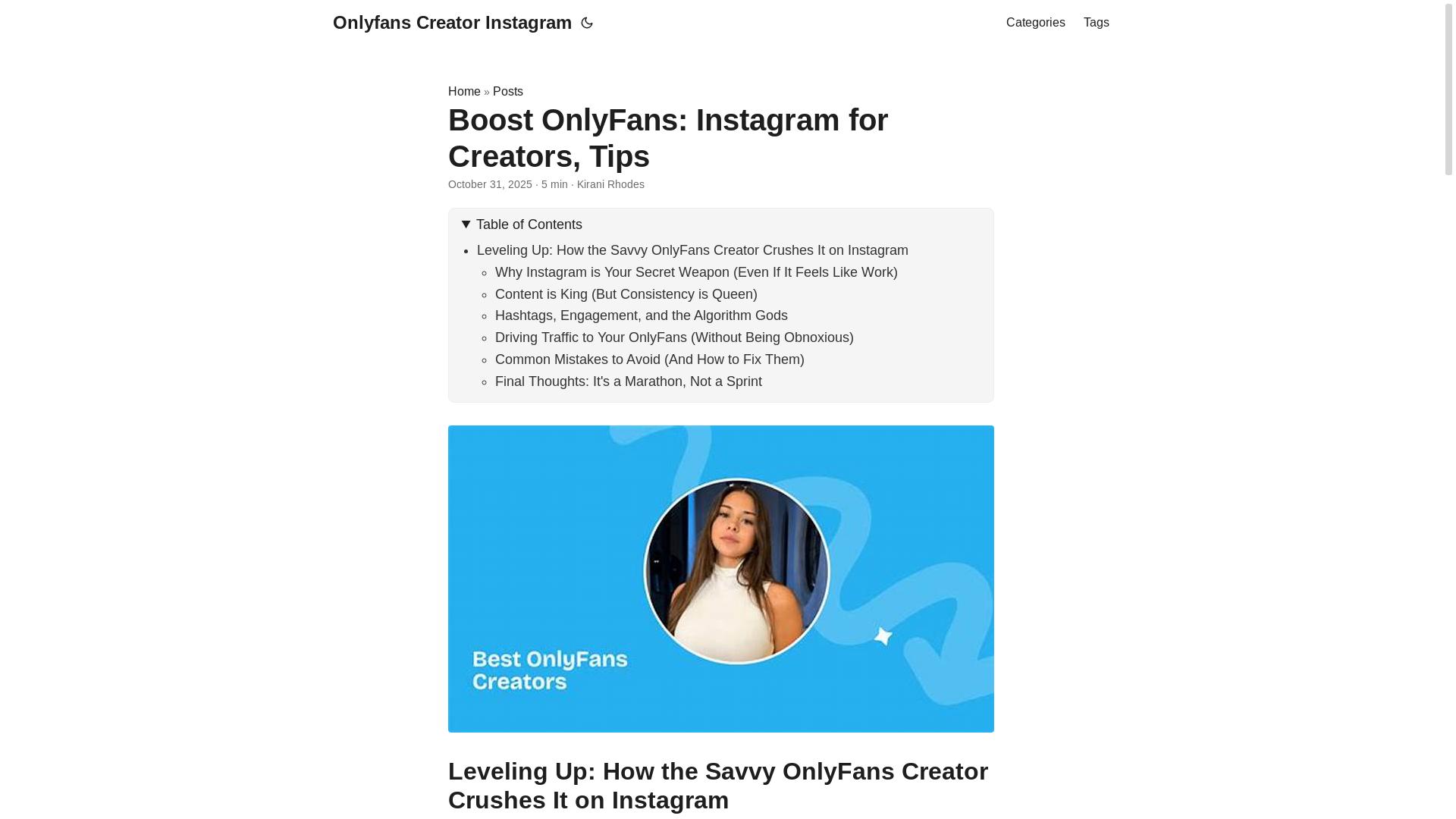 website screenshot of https://onlyfans-creator-instagram.pages.dev/