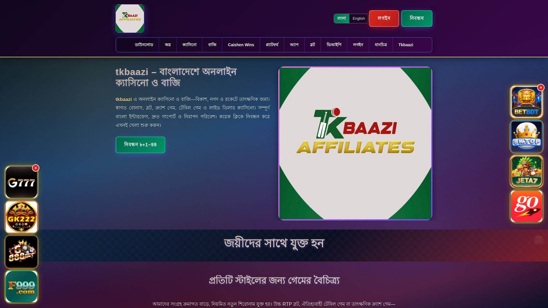 website screenshot of https://tkbaaziek.com/
