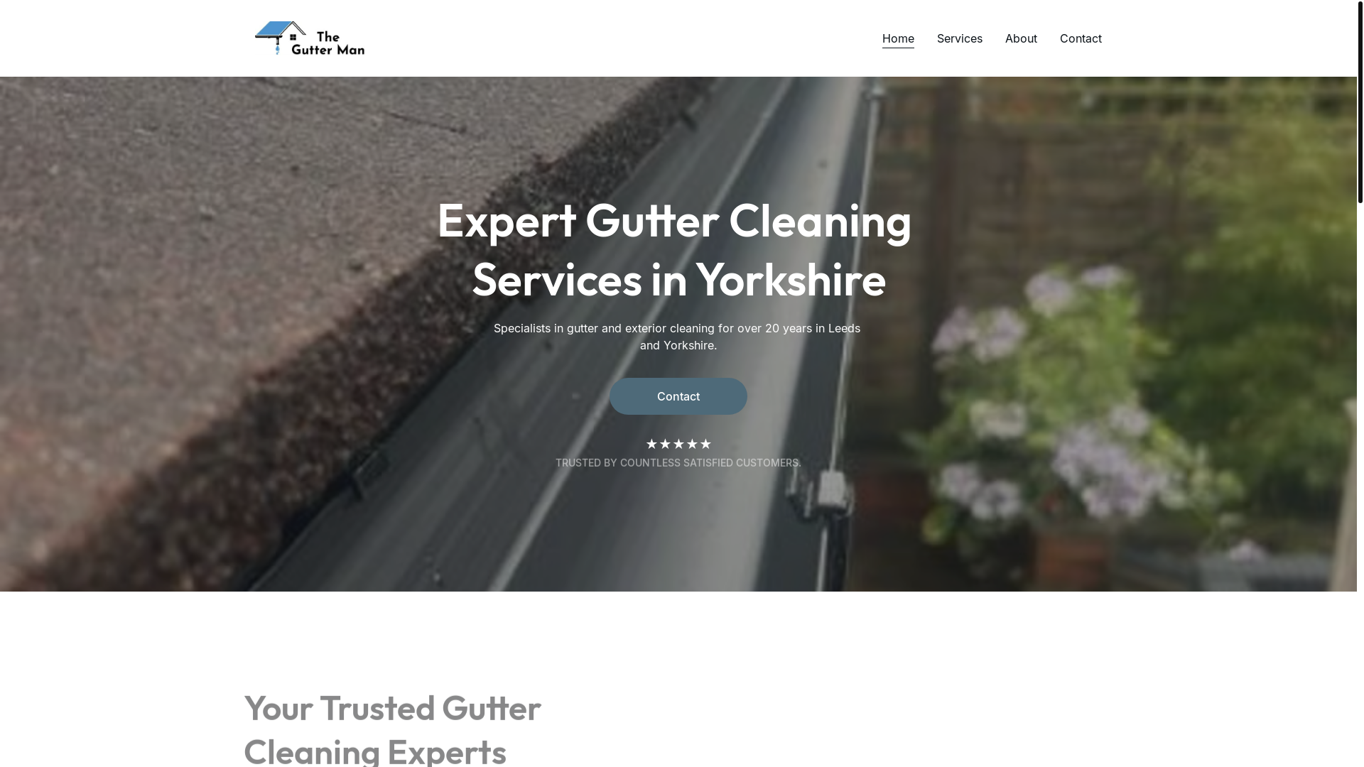 website screenshot of https://theguttermanyorkshire.co.uk/
