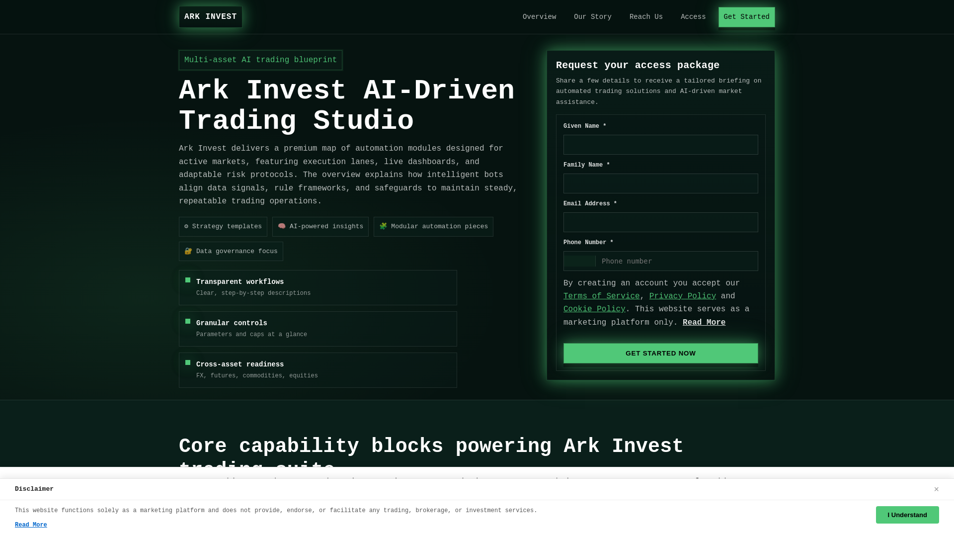 website screenshot of https://ark-invest-club.pages.dev/