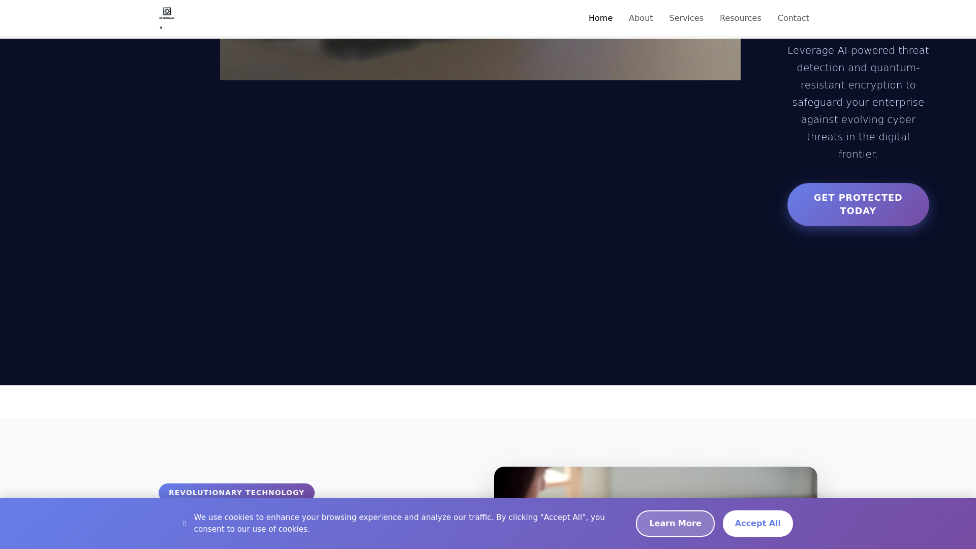 website screenshot of https://qutexai.com