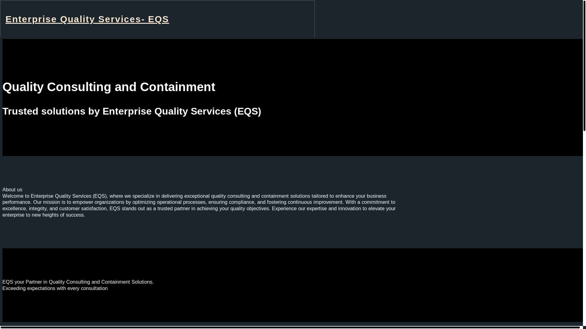 website screenshot of https://enterprise-quality-services.com/
