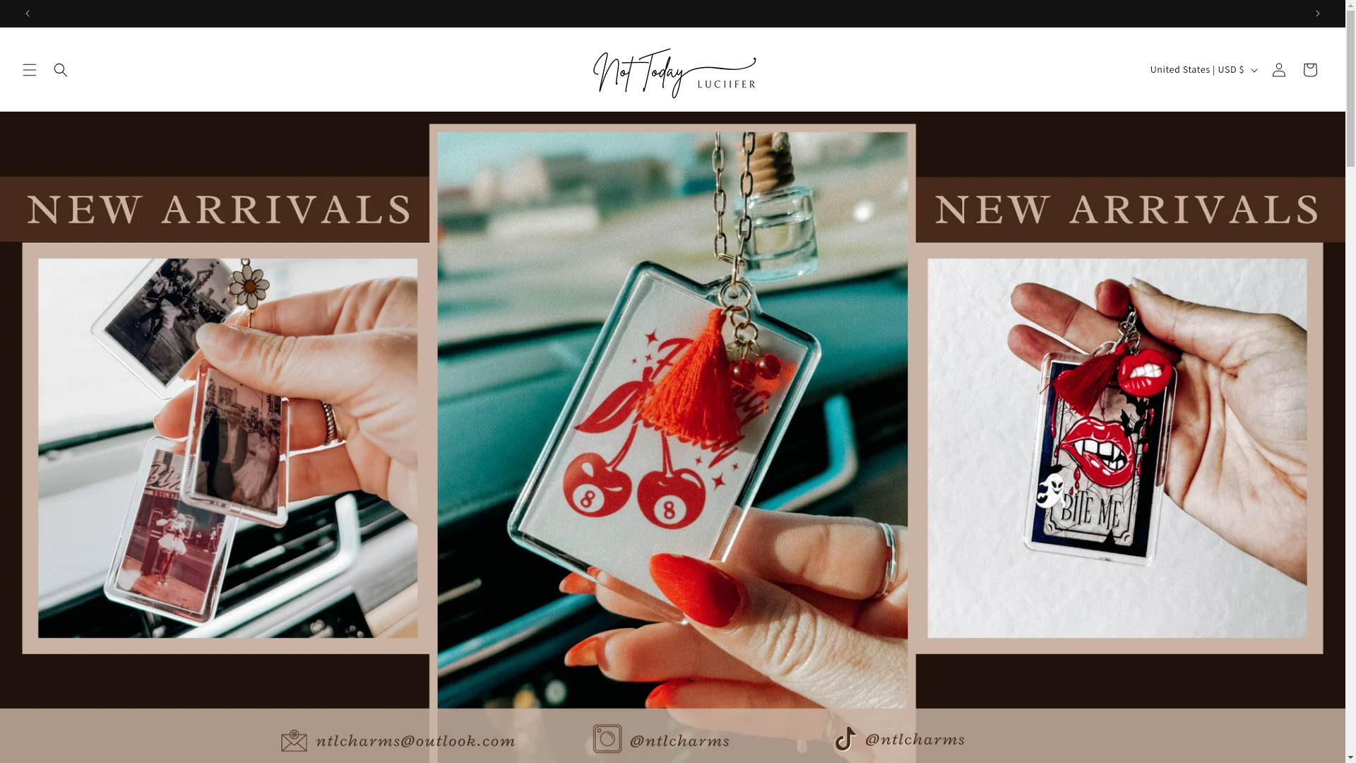 website screenshot of https://ntlcharms.com/