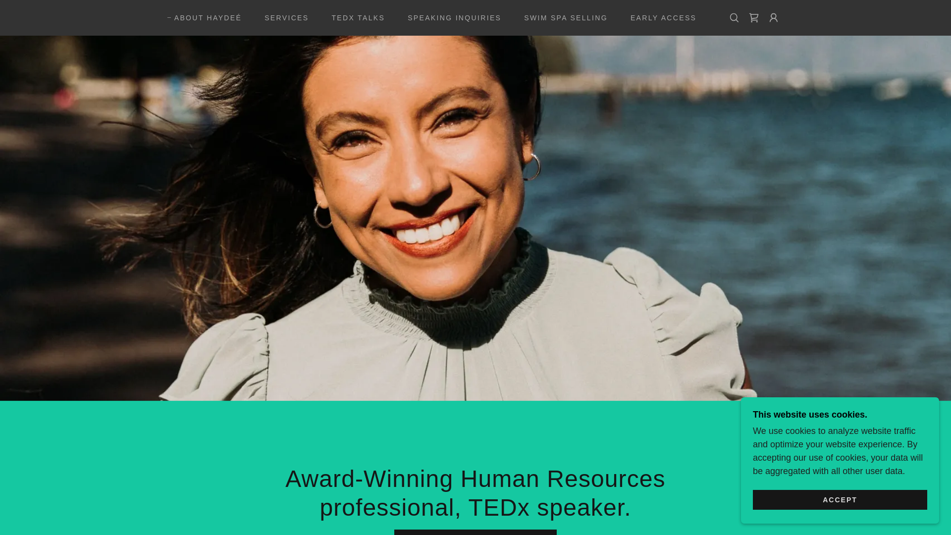 website screenshot of https://haydeeacebospeaksy.com/