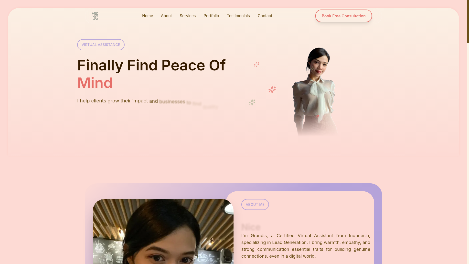 website screenshot of https://grandisva.com/