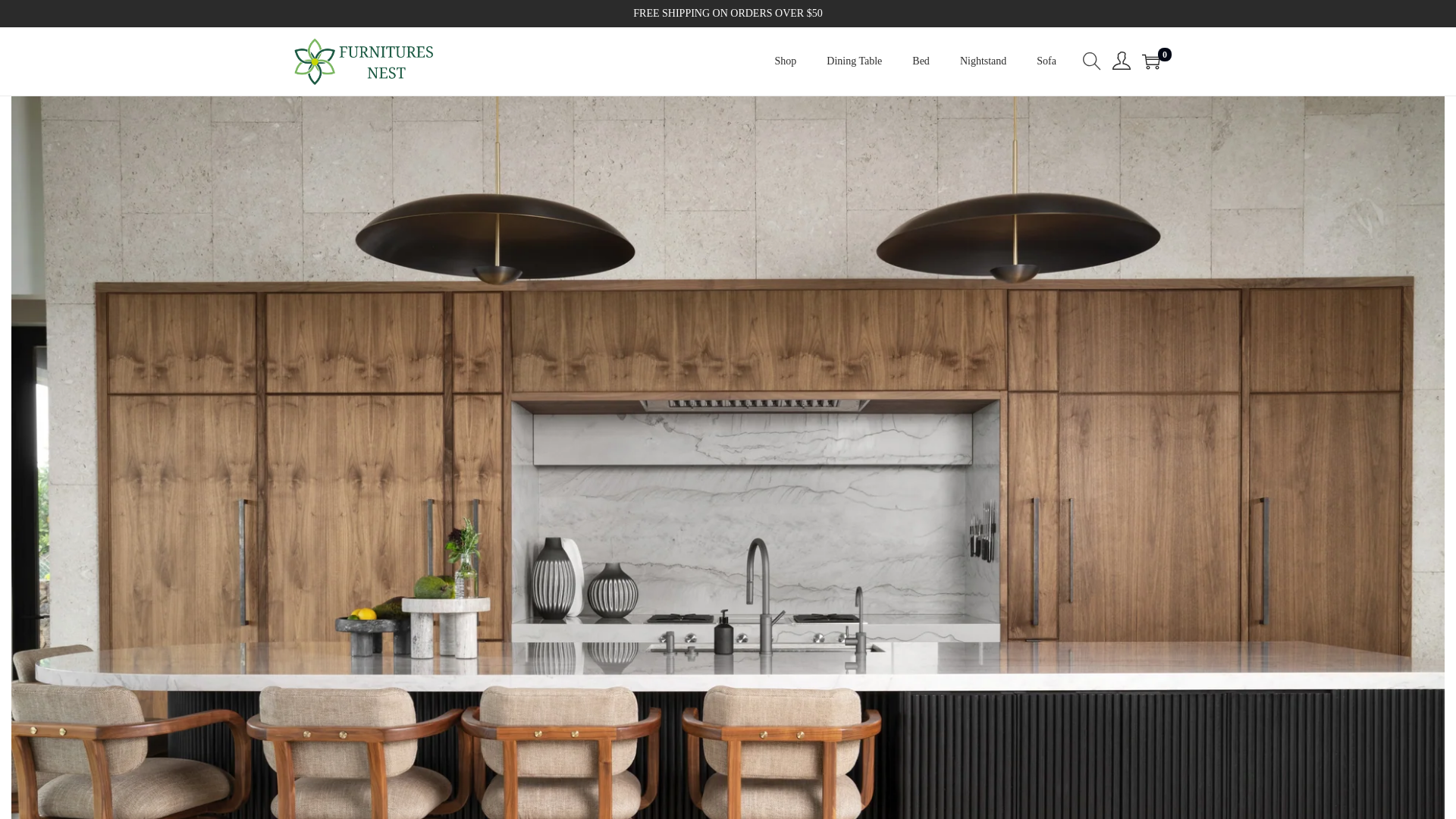 website screenshot of https://furnituresnest.com