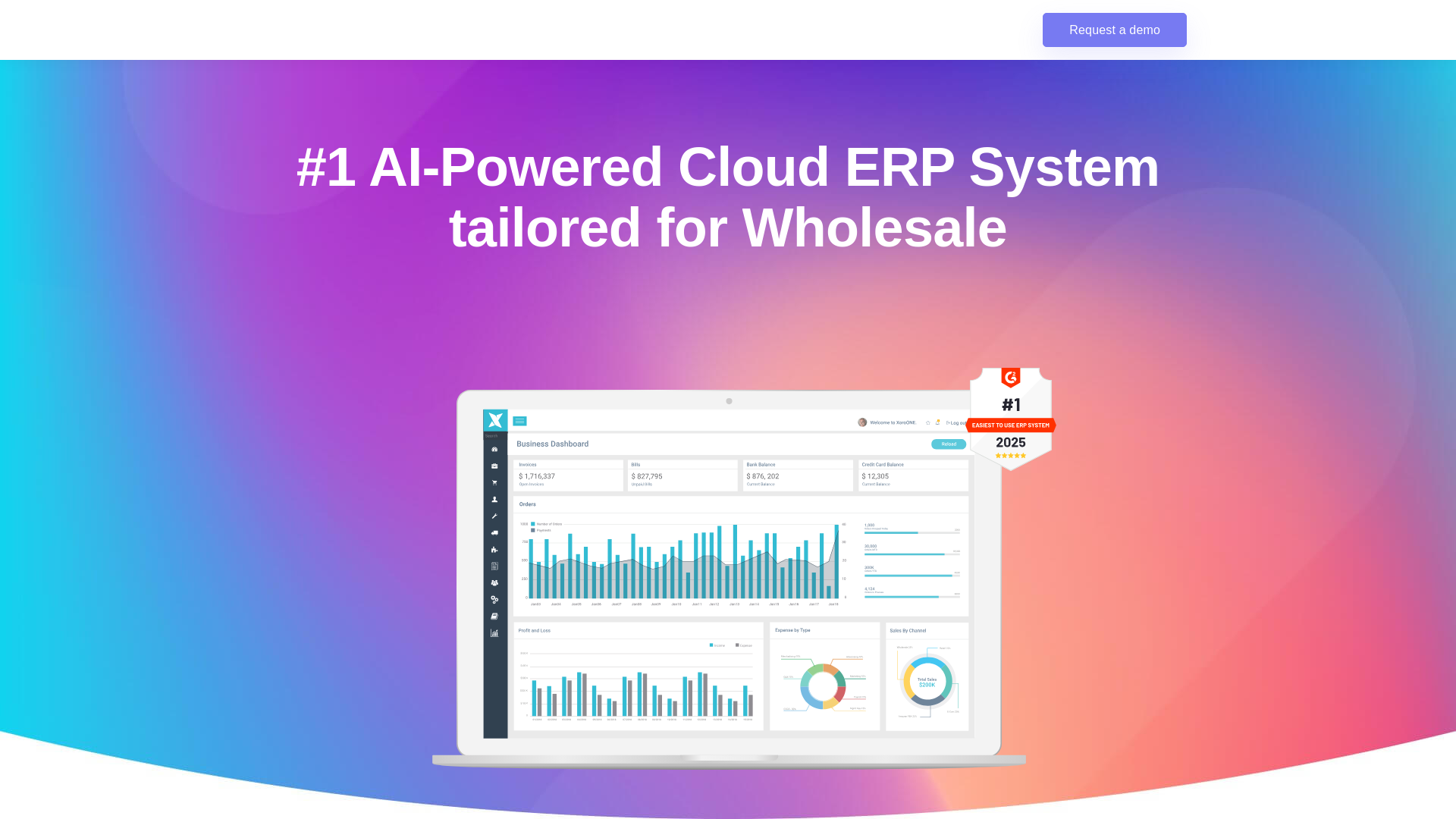 website screenshot of https://xoroerpstack.com/