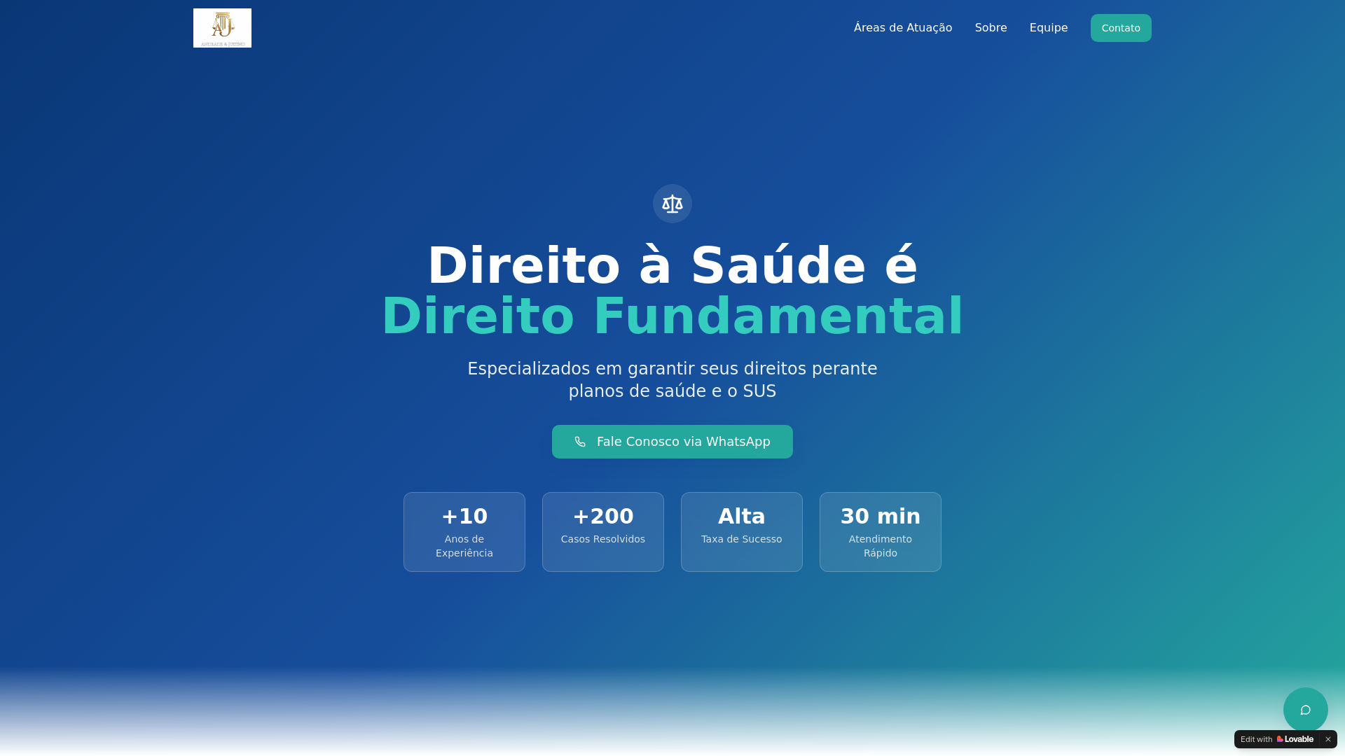 website screenshot of https://andradejustino.com.br/