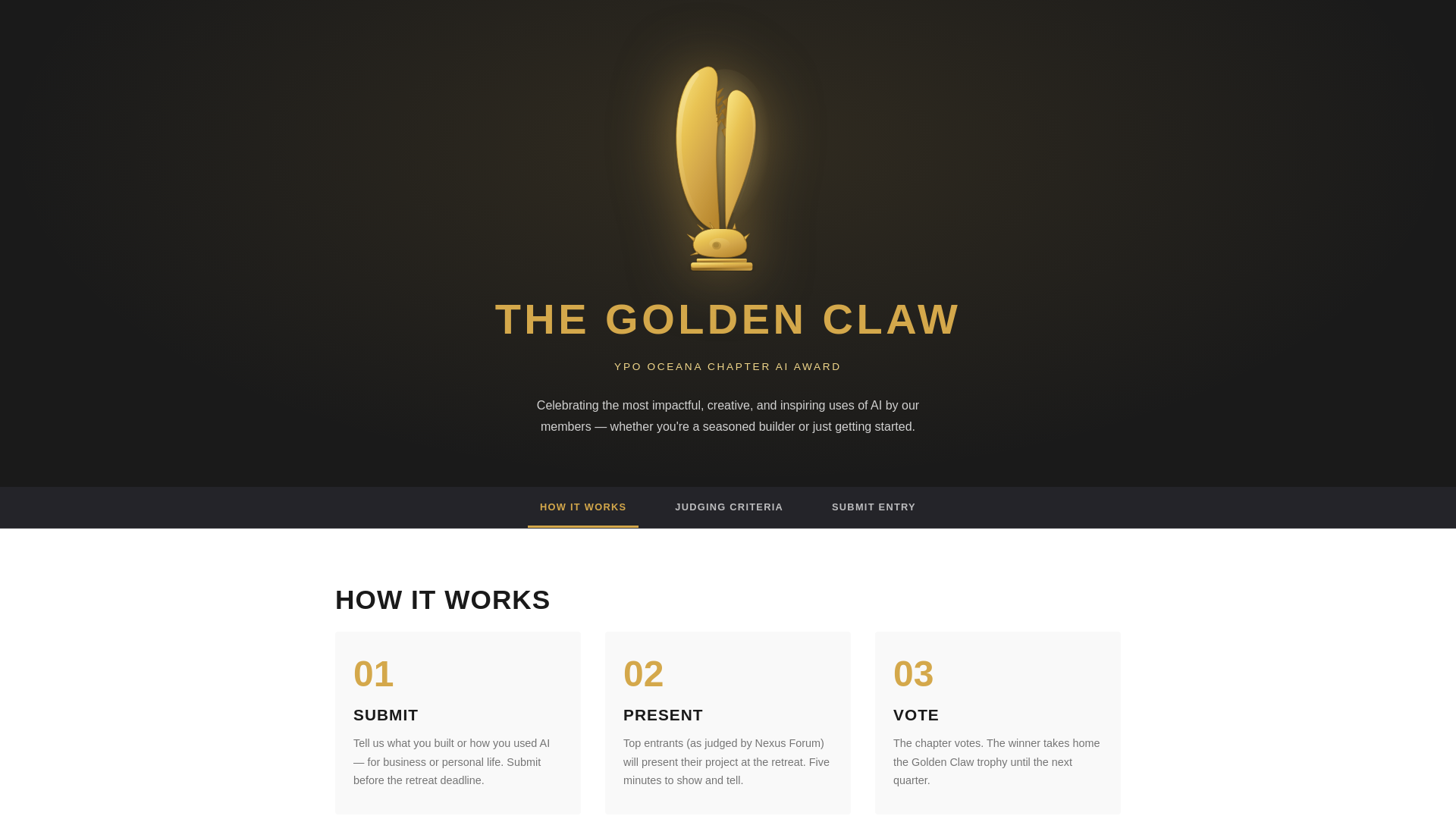 website screenshot of https://golden-claw.pages.dev/